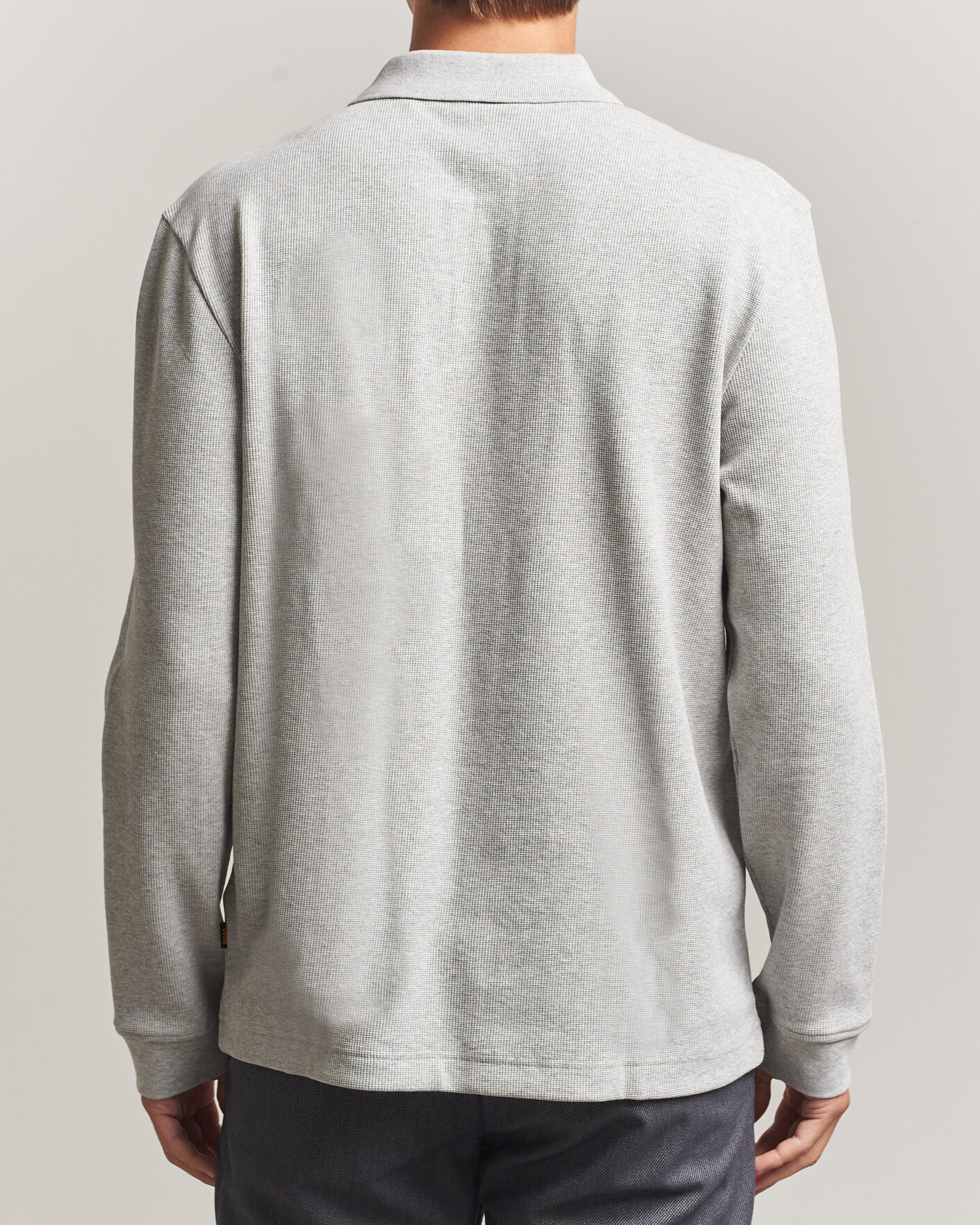 Uomini | Maglieria | BOSS ORANGE | Petempesto Polo Sweater Open Grey