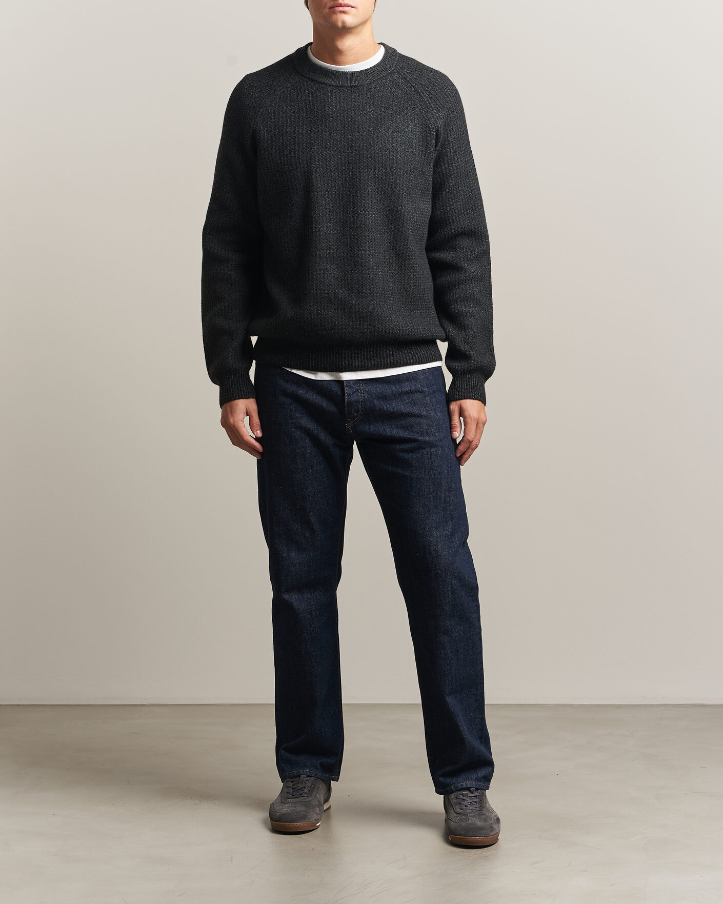 Uomini | Maglieria | BOSS ORANGE | Kepler Wool Knitted Sweater Black
