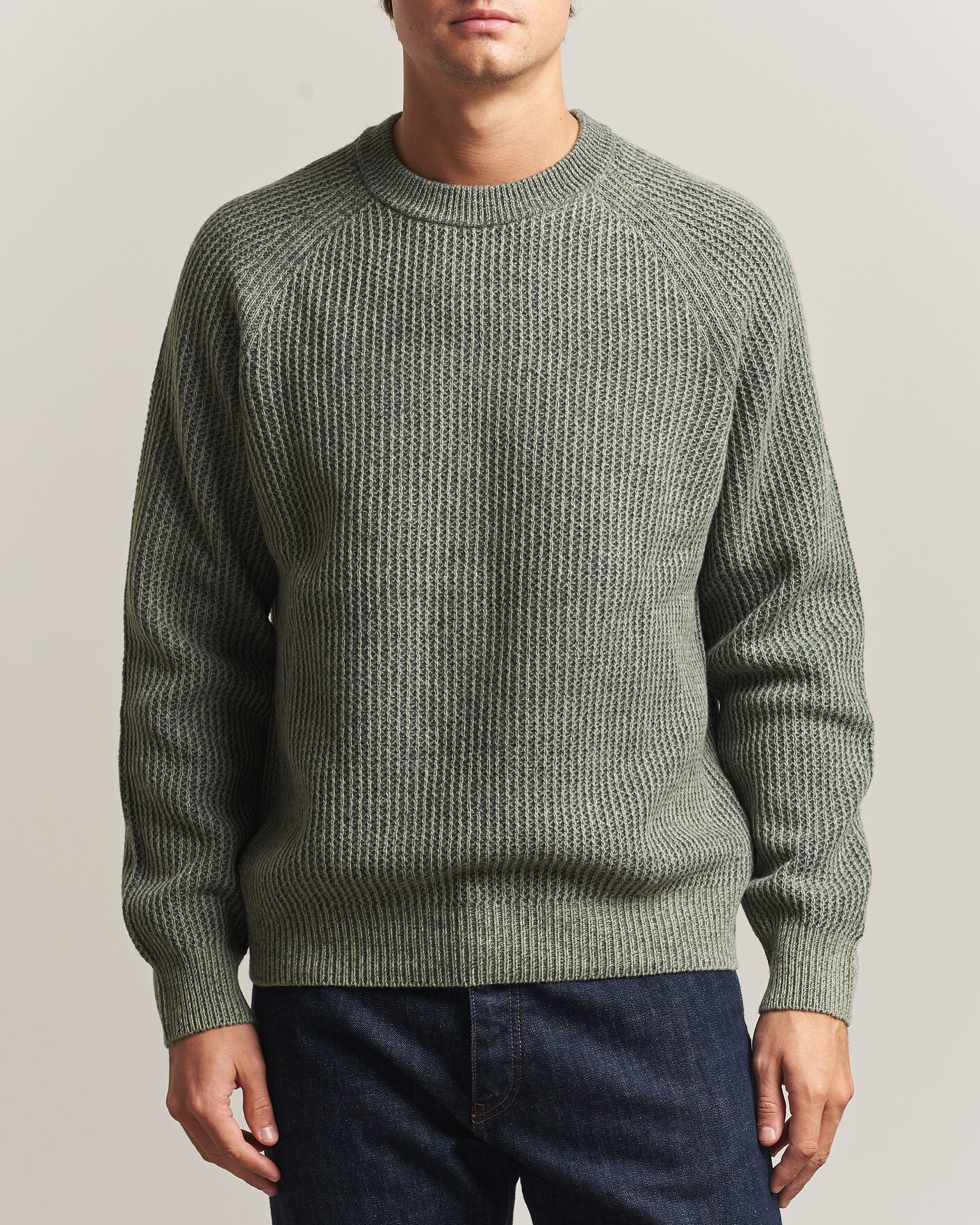 Uomini | Maglieria | BOSS ORANGE | Kepler Wool Knitted Sweater Open Green