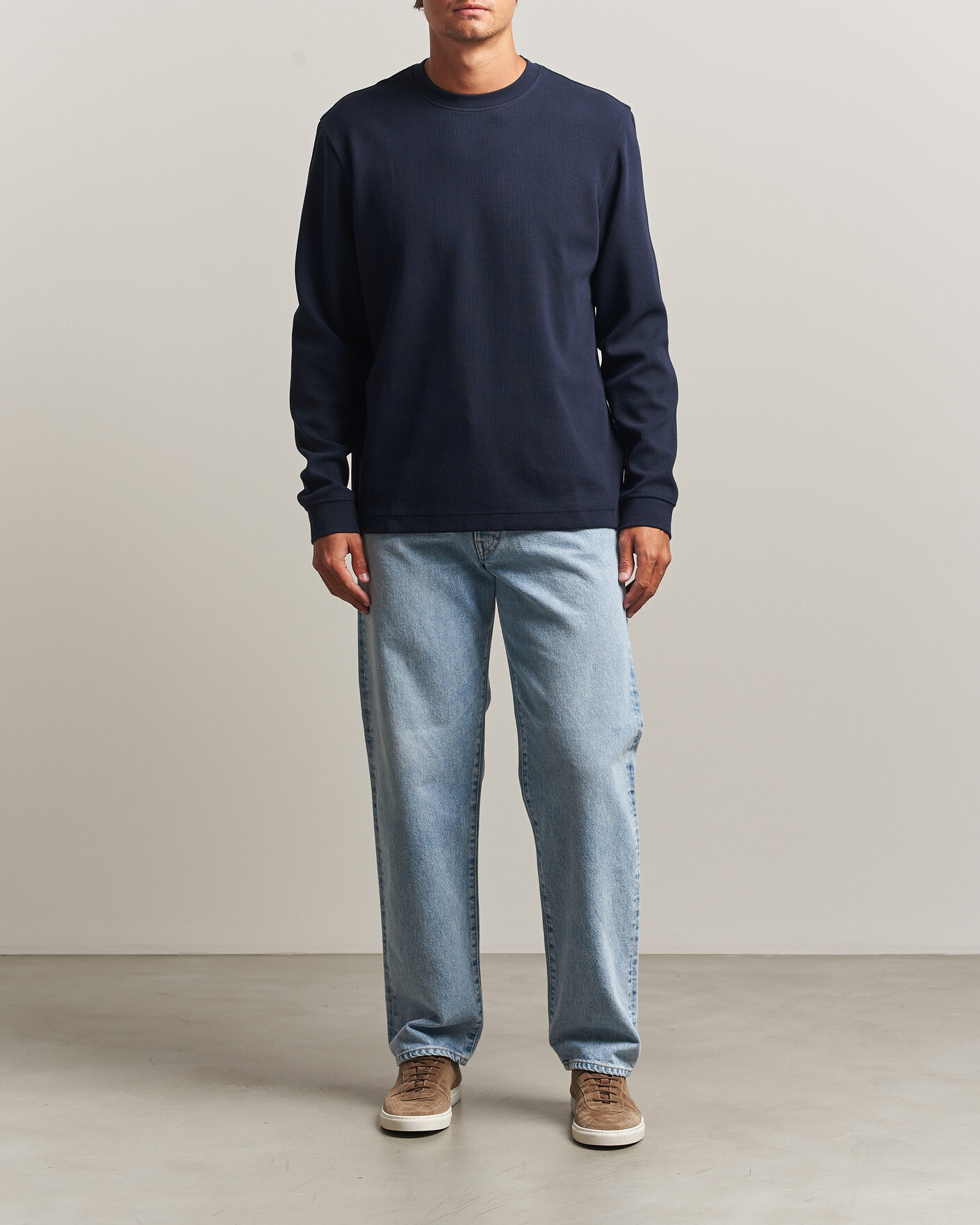 Uomini | Maglieria | BOSS ORANGE | Tempesto Sweater Dark Blue