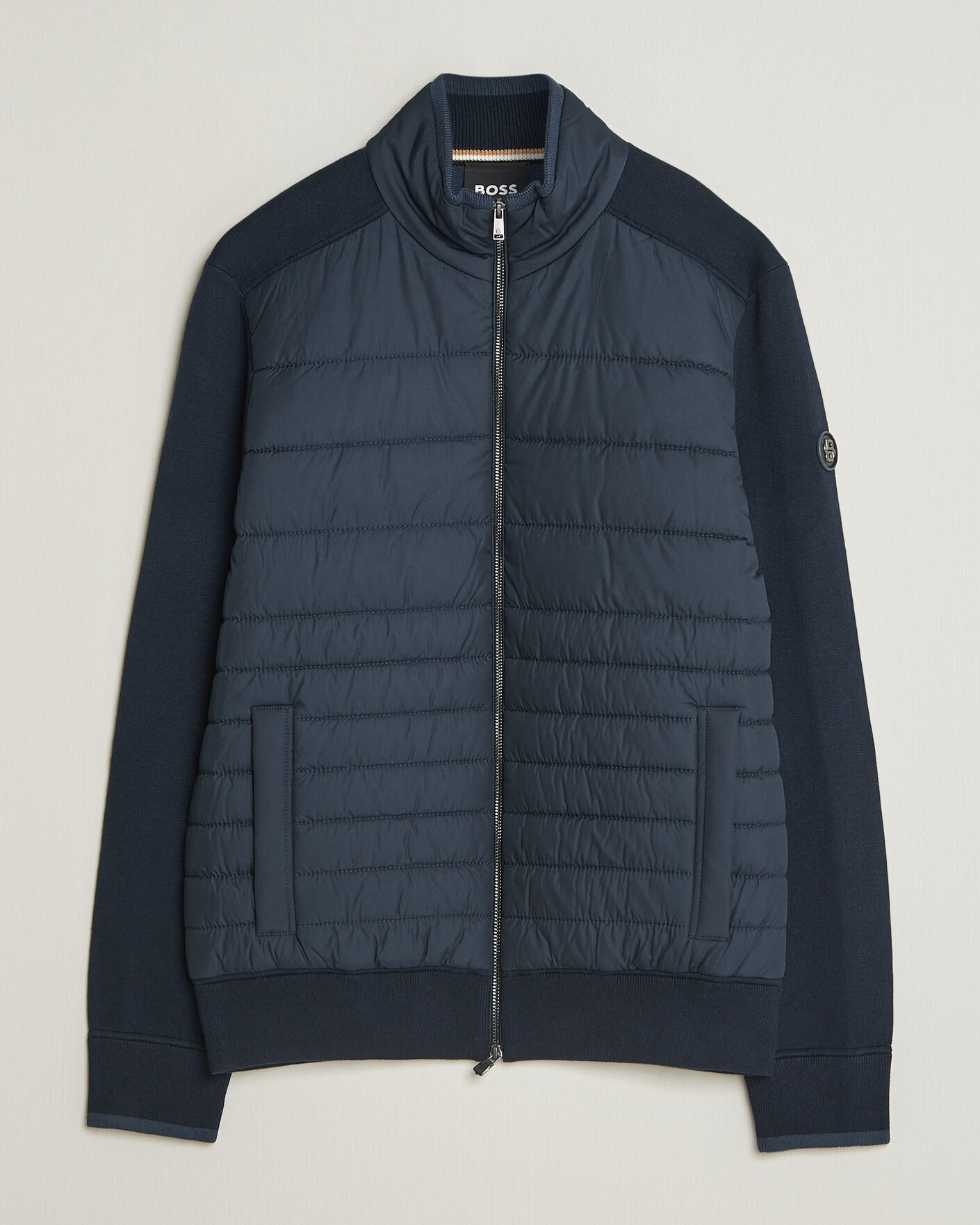 Uomini | Giacche | BOSS BLACK | Facente Hybrid Jacket Dark Blue