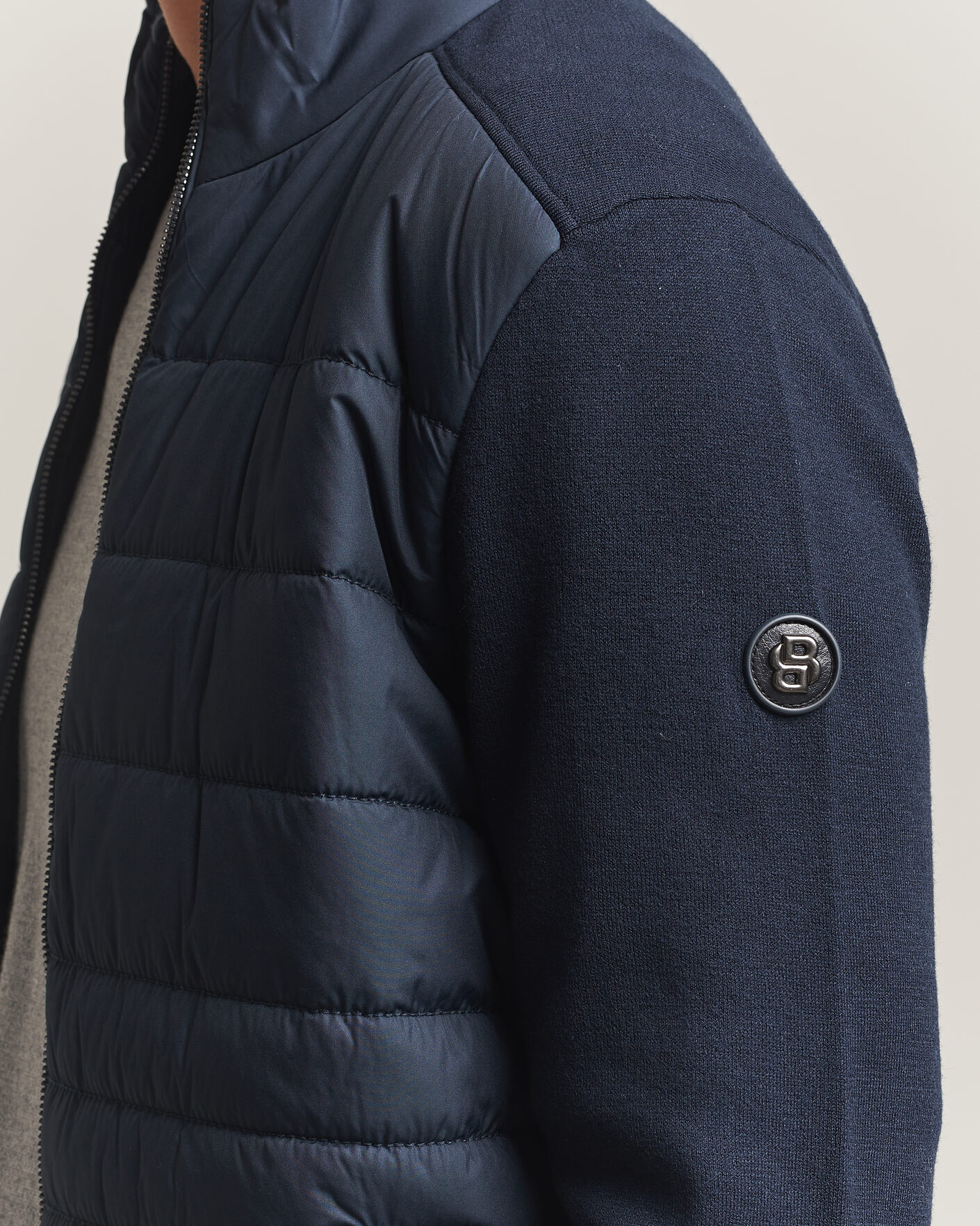Uomini | Giacche | BOSS BLACK | Facente Hybrid Jacket Dark Blue