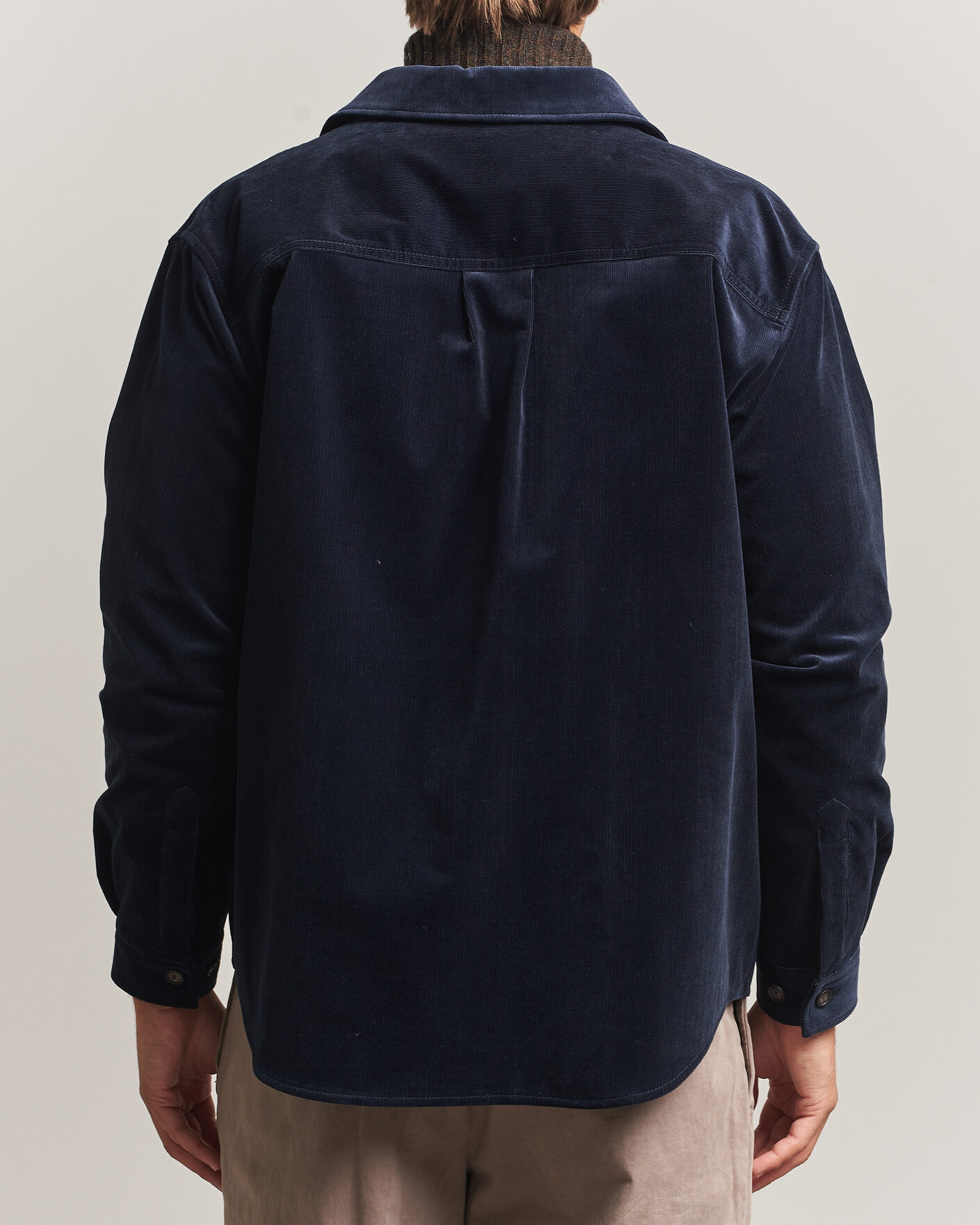 Uomini | Camicie | BOSS BLACK | Carper Corduroy Overshirt Dark Blue