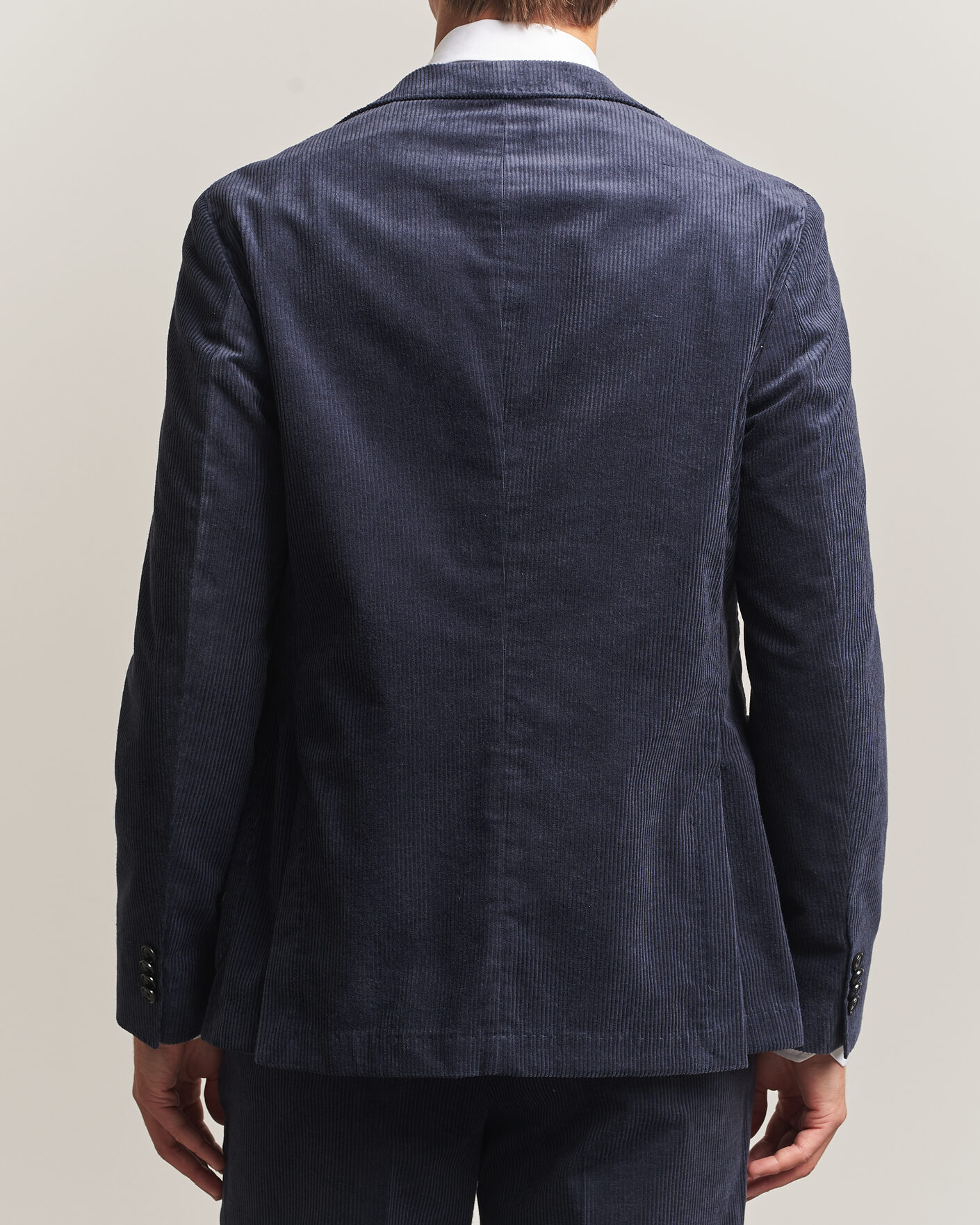Uomini | Blazers | BOSS BLACK | Hanry Corduroy Suit Blazer Open Blue