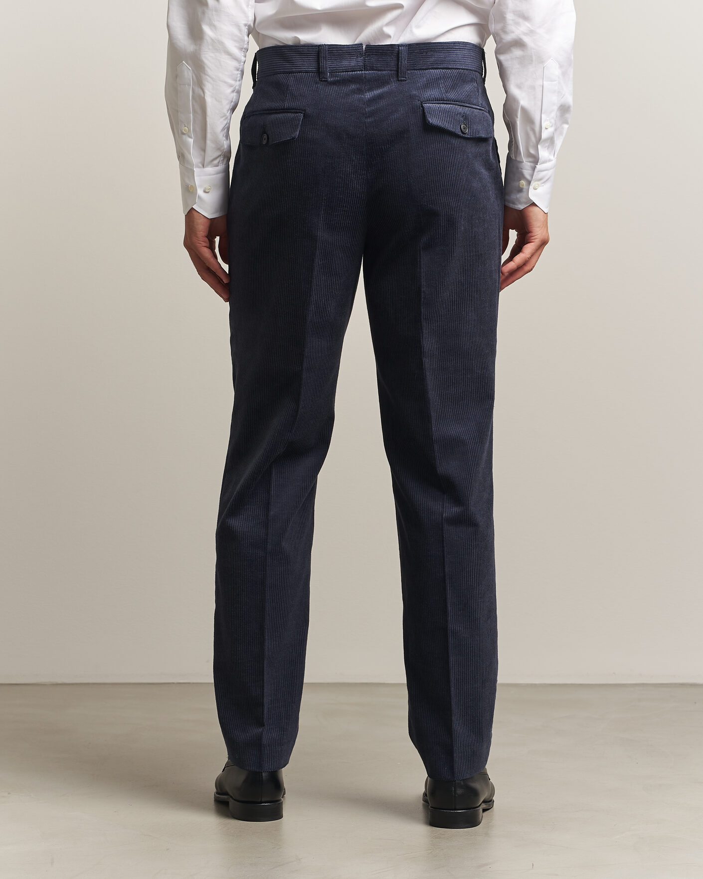 Uomini | Pantaloni | BOSS BLACK | Perino Corduroy Suit Trousers Open Blue