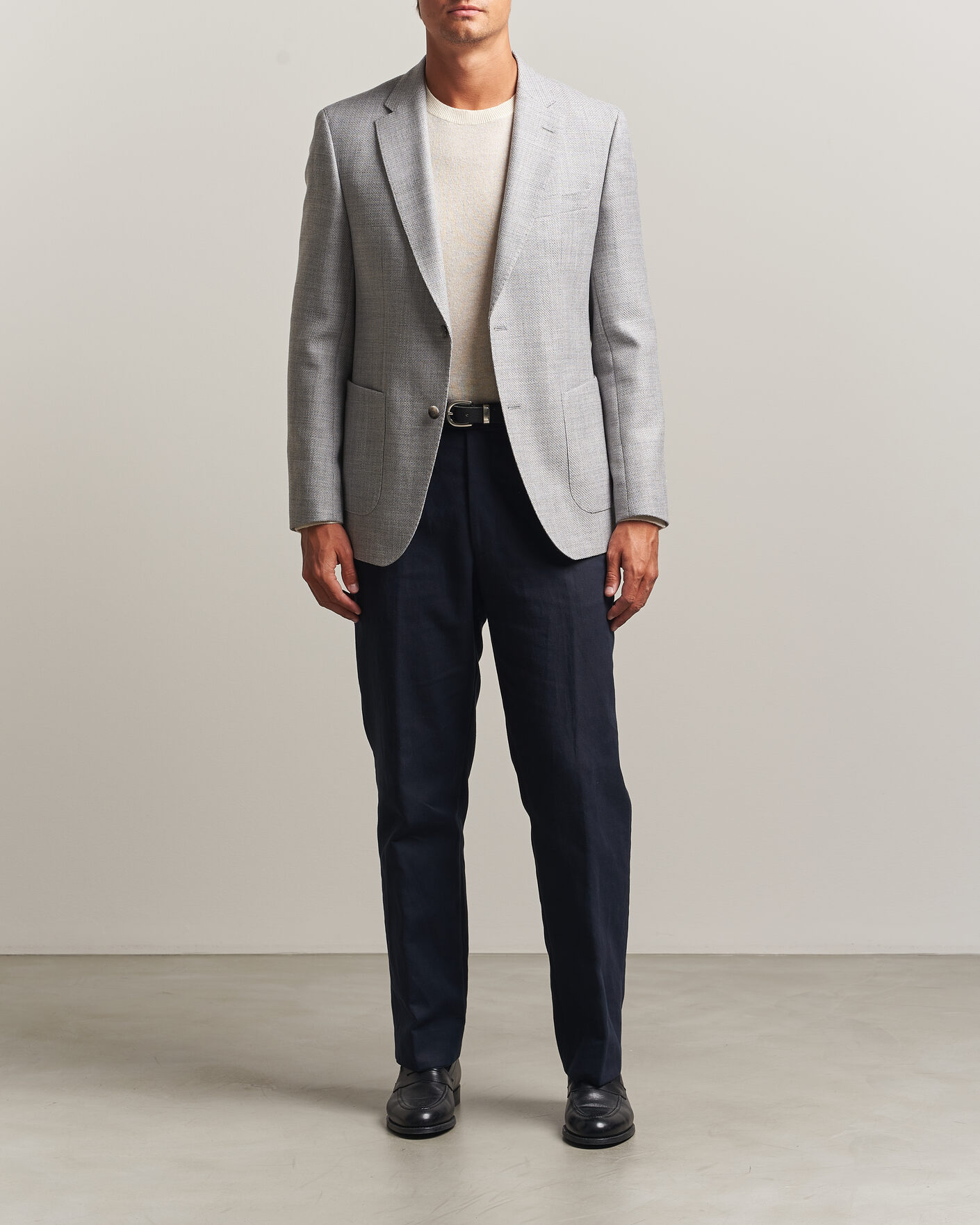 Uomini | Blazers | BOSS BLACK | Hutson Wool Patch Pocket Blazer Light Grey