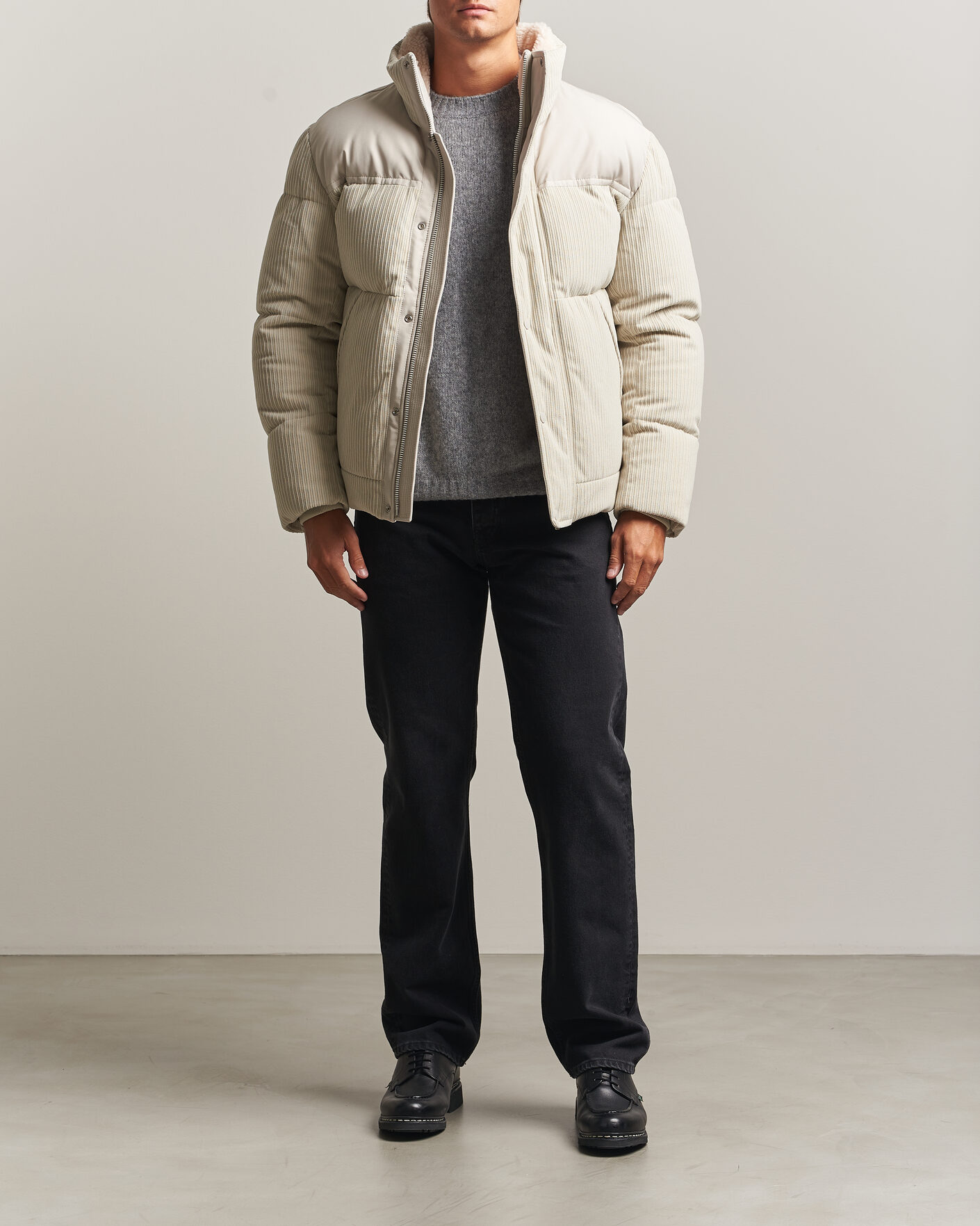 Uomini | Giacche | BOSS ORANGE | Ocord Corduroy Jacket Light Beige