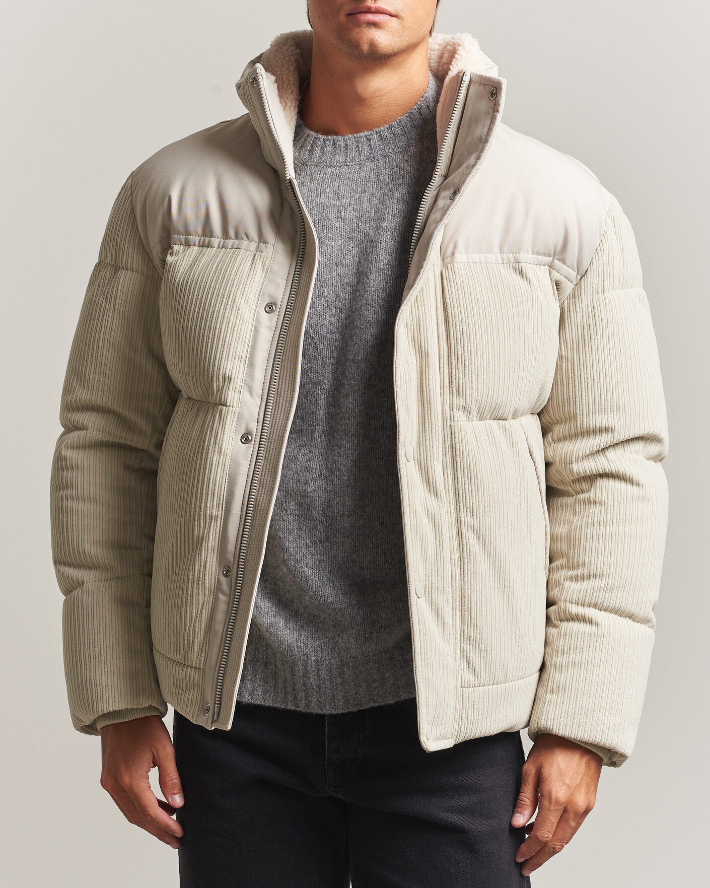 Uomini | Giacche | BOSS ORANGE | Ocord Corduroy Jacket Light Beige