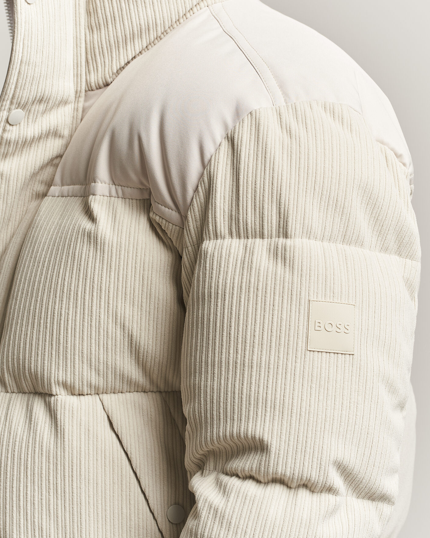 Uomini | Giacche | BOSS ORANGE | Ocord Corduroy Jacket Light Beige