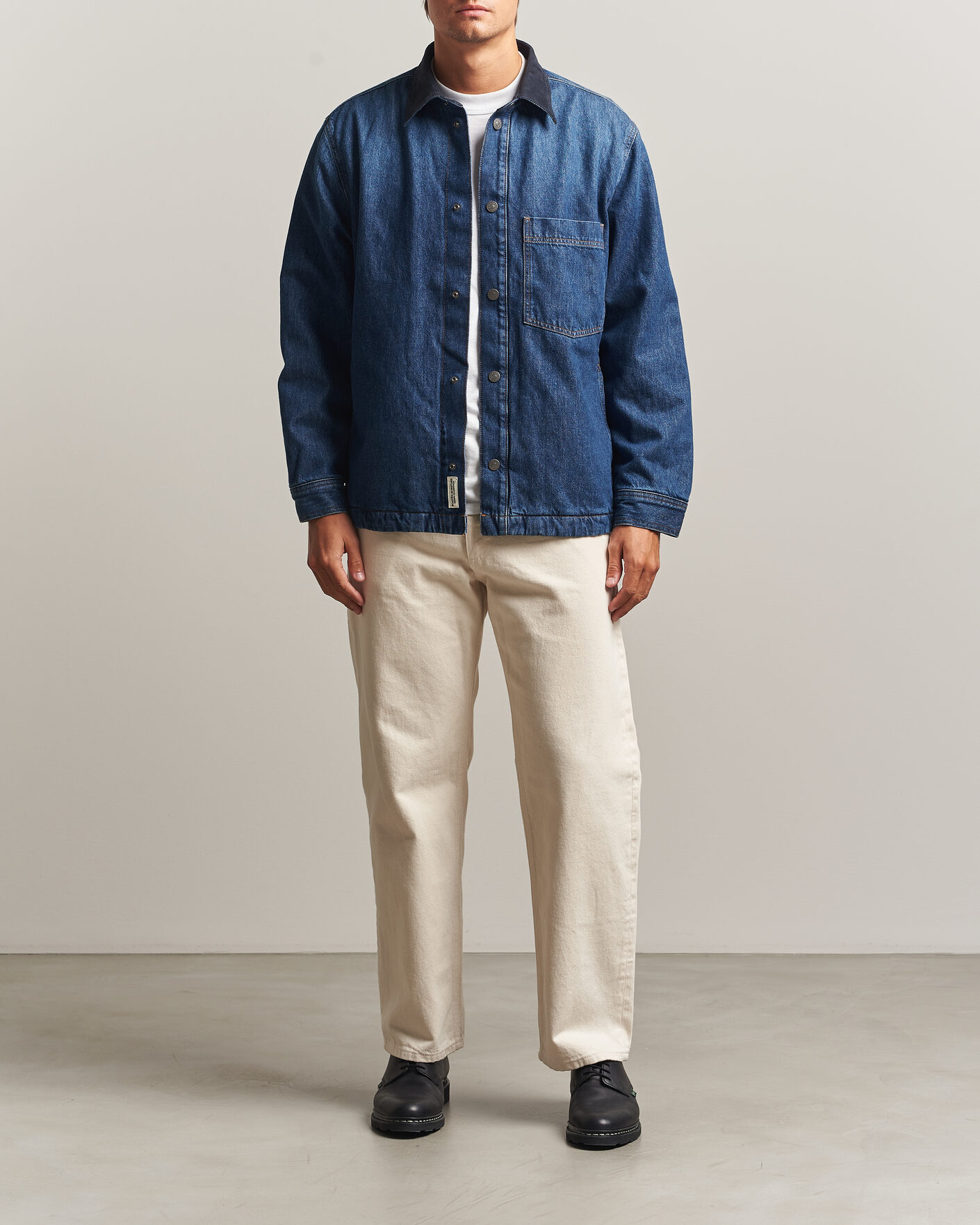 Uomini | Camicie | BOSS ORANGE | Laredo Denim Overshirt Navy