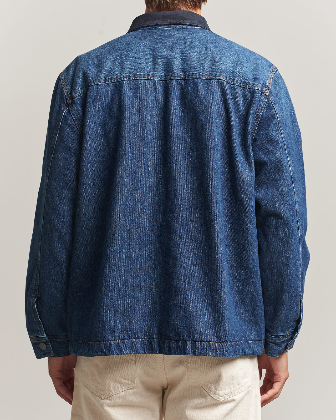 Uomini | Camicie | BOSS ORANGE | Laredo Denim Overshirt Navy