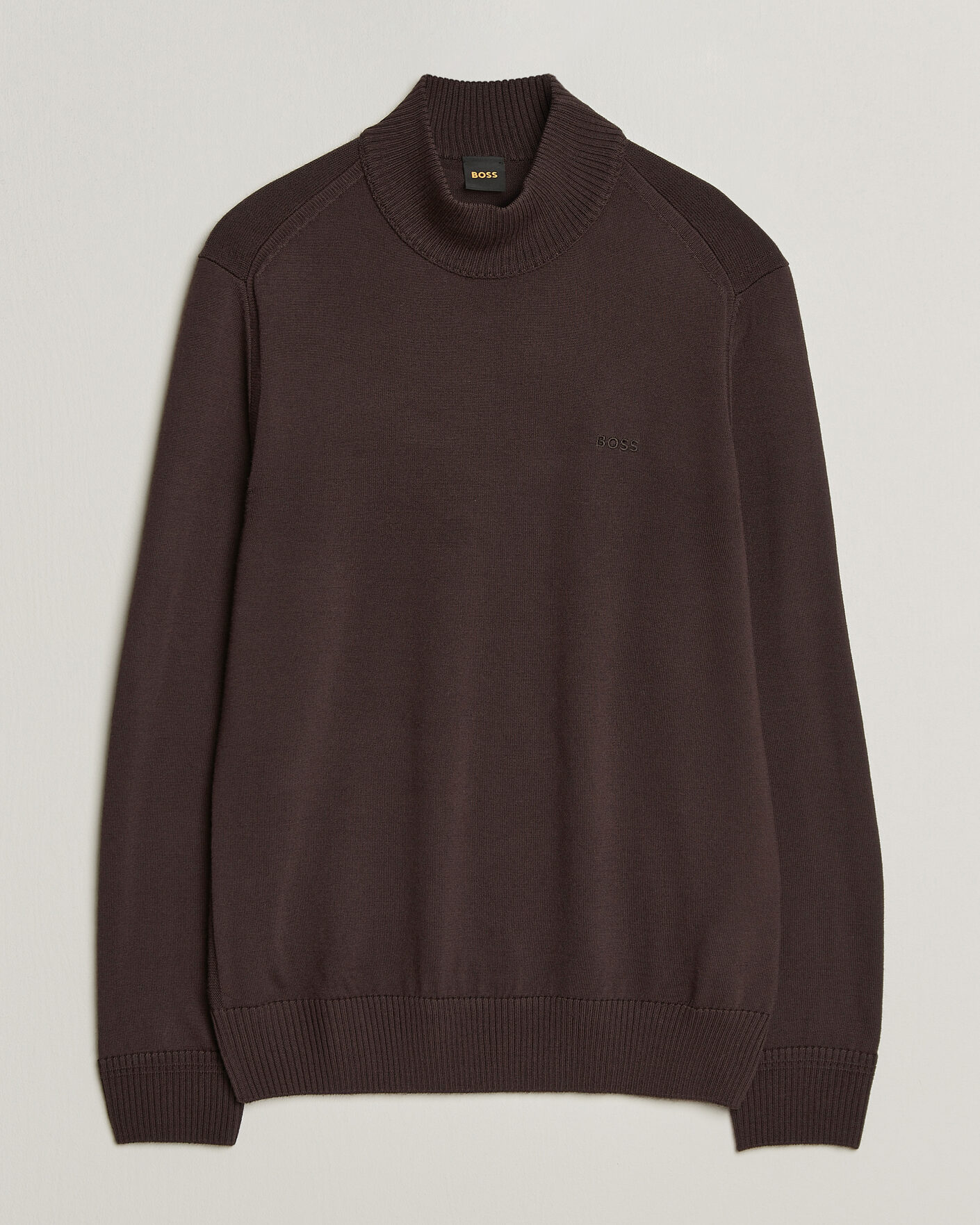Uomini | Maglieria | BOSS ORANGE | Avac Knitted Turtleneck Dark Brown