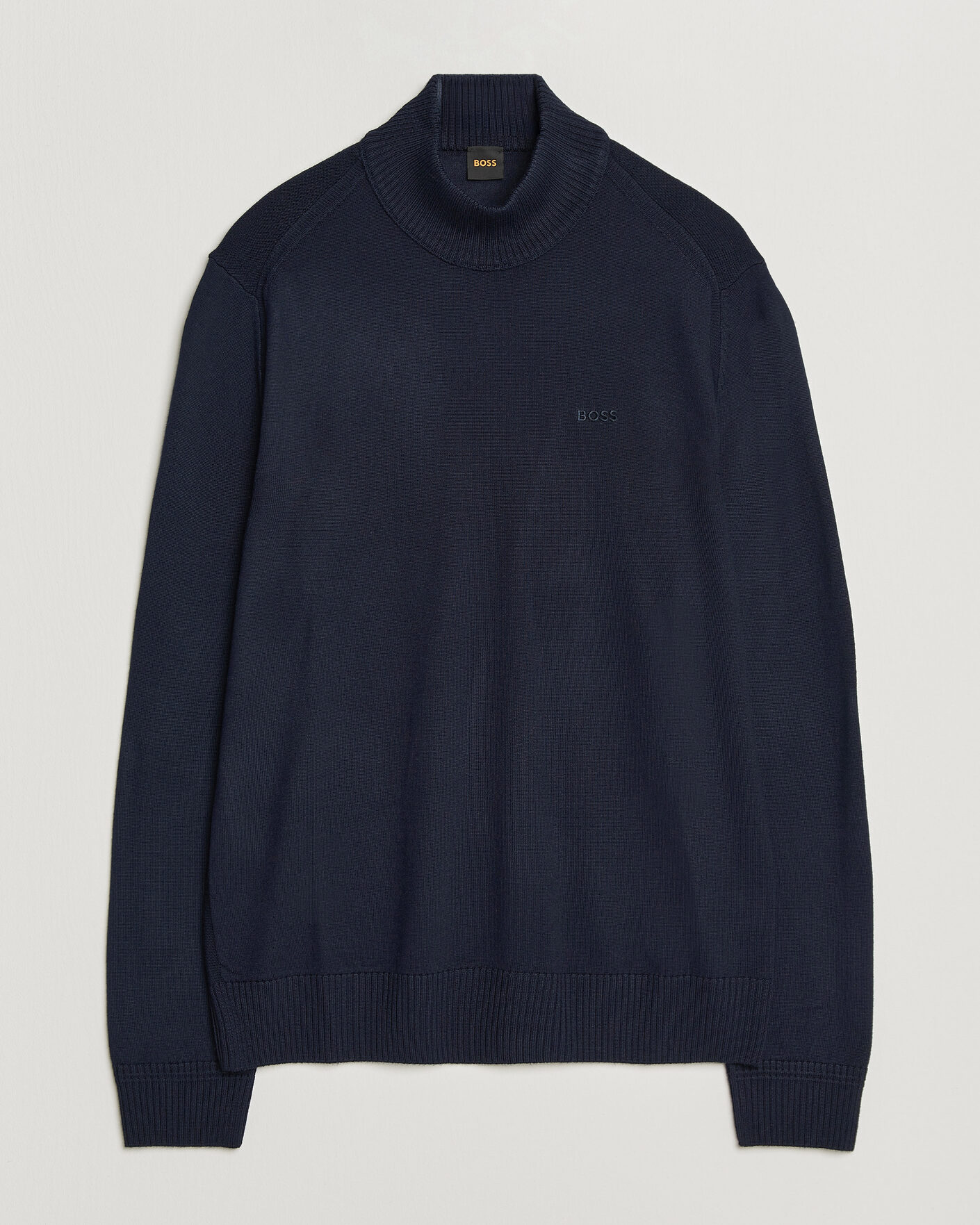 Uomini | Maglieria | BOSS ORANGE | Avac Knitted Turtleneck Dark Blue