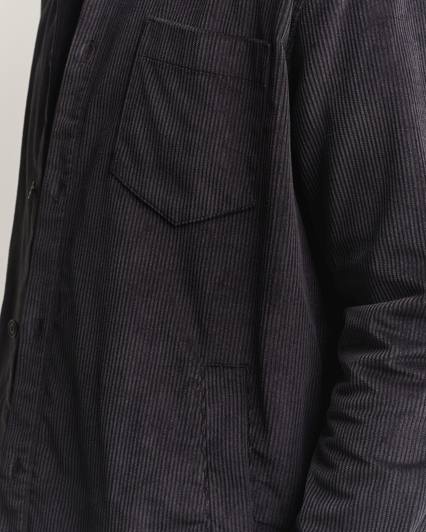 Uomini | Camicie | HUGO | Ecord Corduroy Overshirt Black