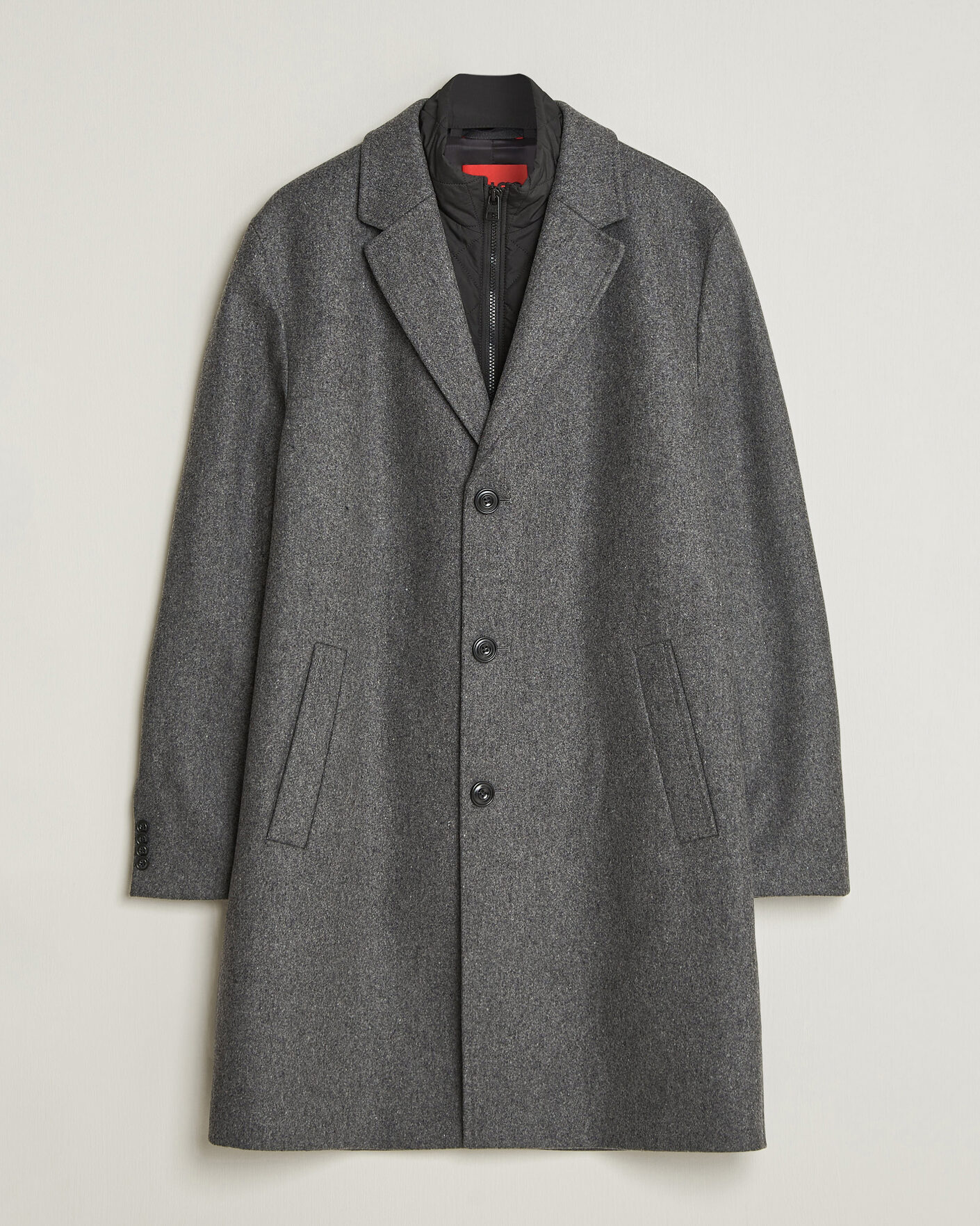 Uomini | Giacche | HUGO | Milogan Bib Coat Dark Grey