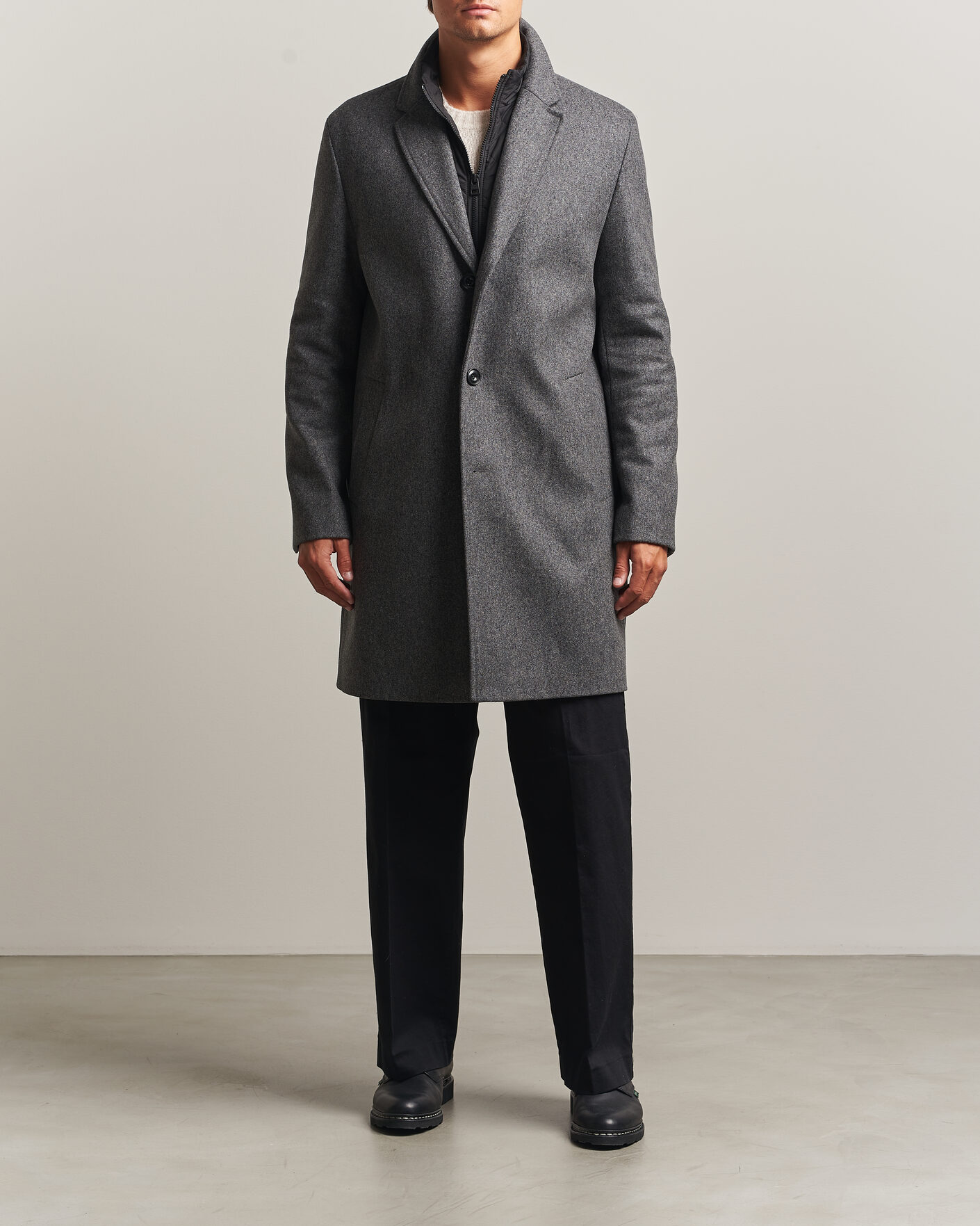Uomini | Giacche | HUGO | Milogan Bib Coat Dark Grey
