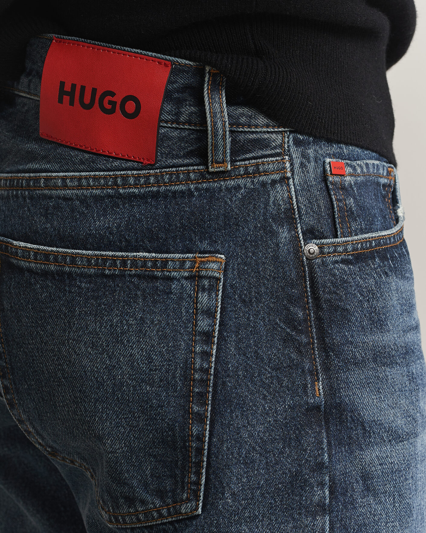 Uomini | Jeans | HUGO | 840 Regular Fit Jeans Navy