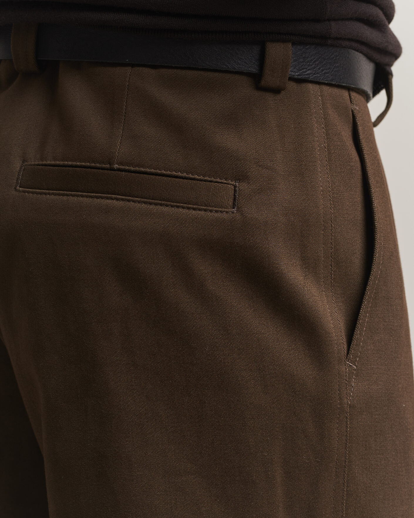 Uomini | Pantaloni | BOSS CAMEL | Pave Brushed Cotton Pleated Trousers Open Green