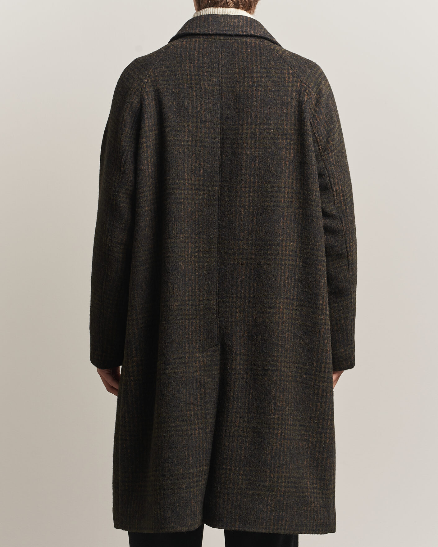 Uomini | Giacche | BOSS CAMEL | Cohn Wool Checked Coat Open Green