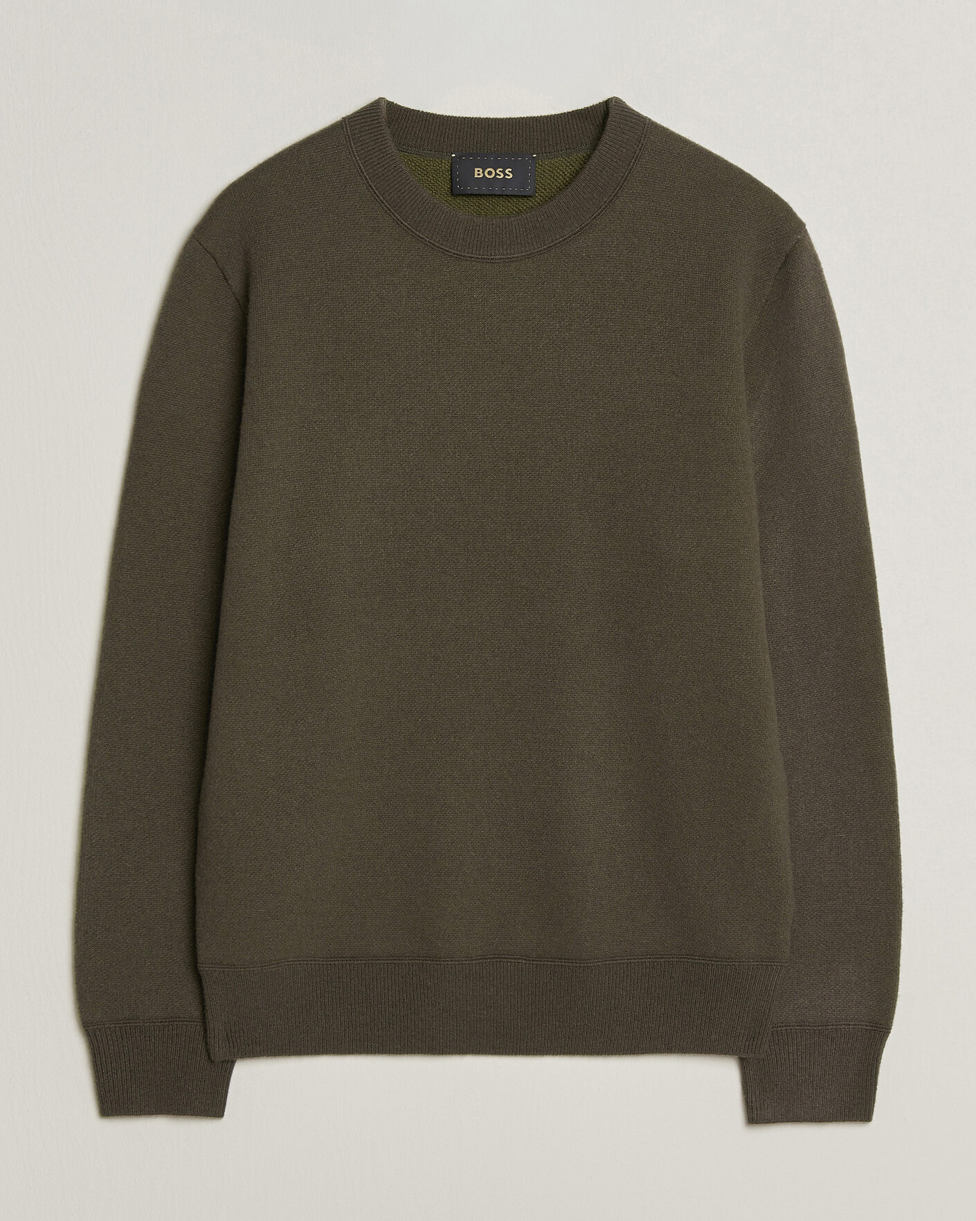 Uomini | Maglieria | BOSS CAMEL | Farrison Cashmere Knitted Sweater Open Green