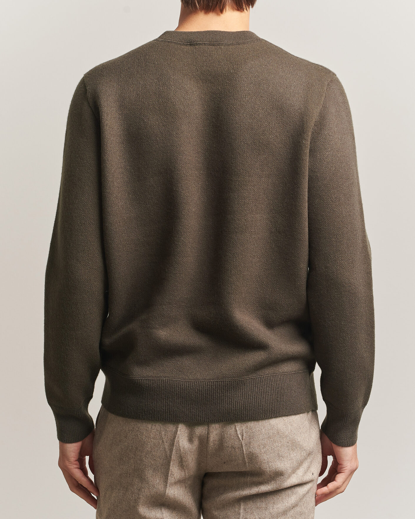 Uomini | Maglieria | BOSS CAMEL | Farrison Cashmere Knitted Sweater Open Green