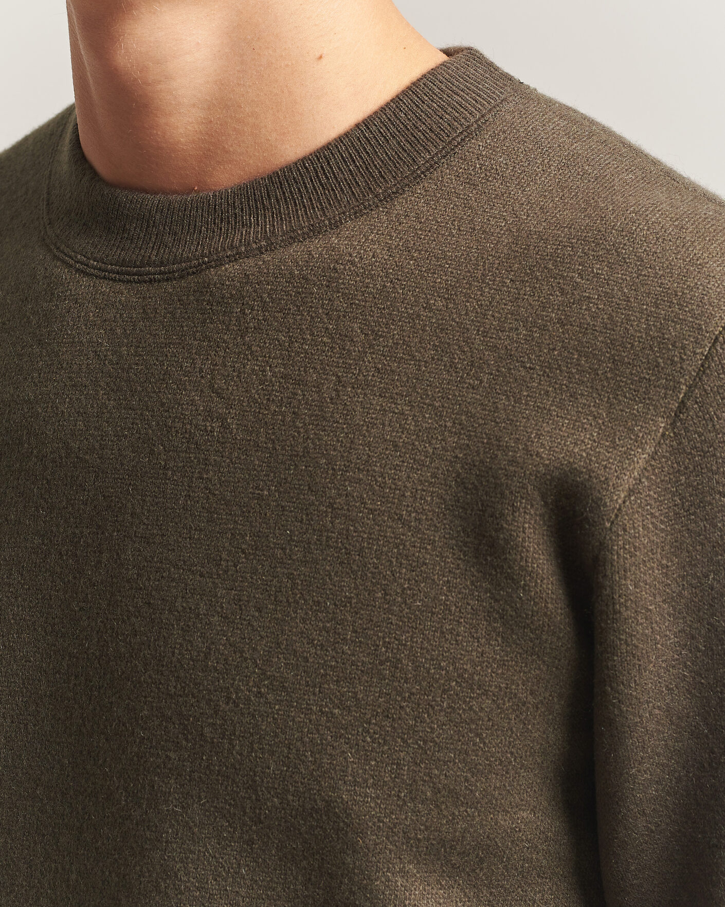 Uomini | Maglieria | BOSS CAMEL | Farrison Cashmere Knitted Sweater Open Green