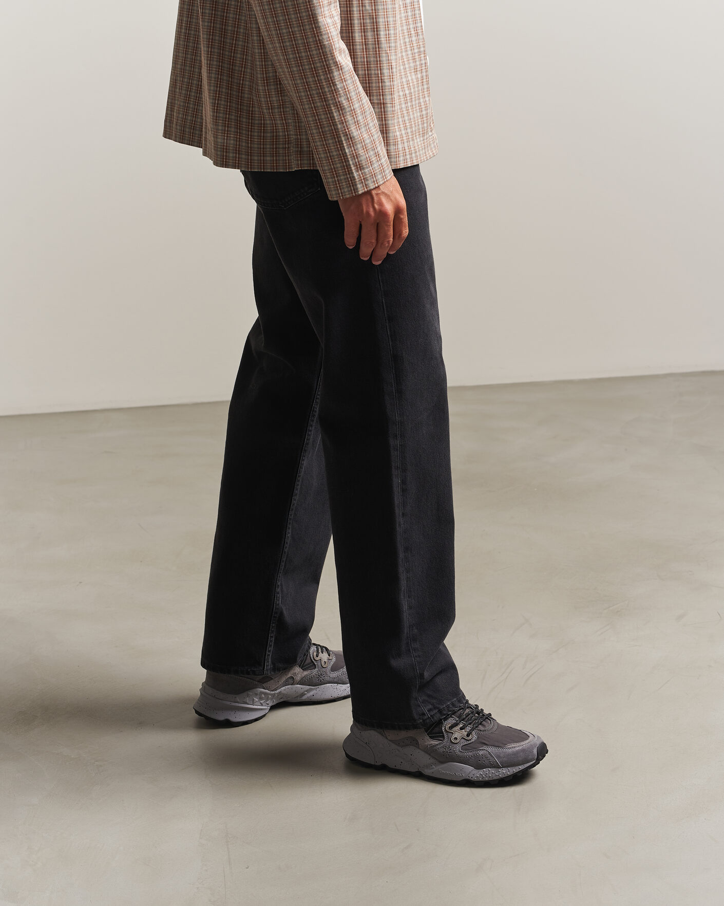 Uomini | Sneakers | Flower Mountain | Yamano 3 Mid Suede/Sherling Sneaker Grey
