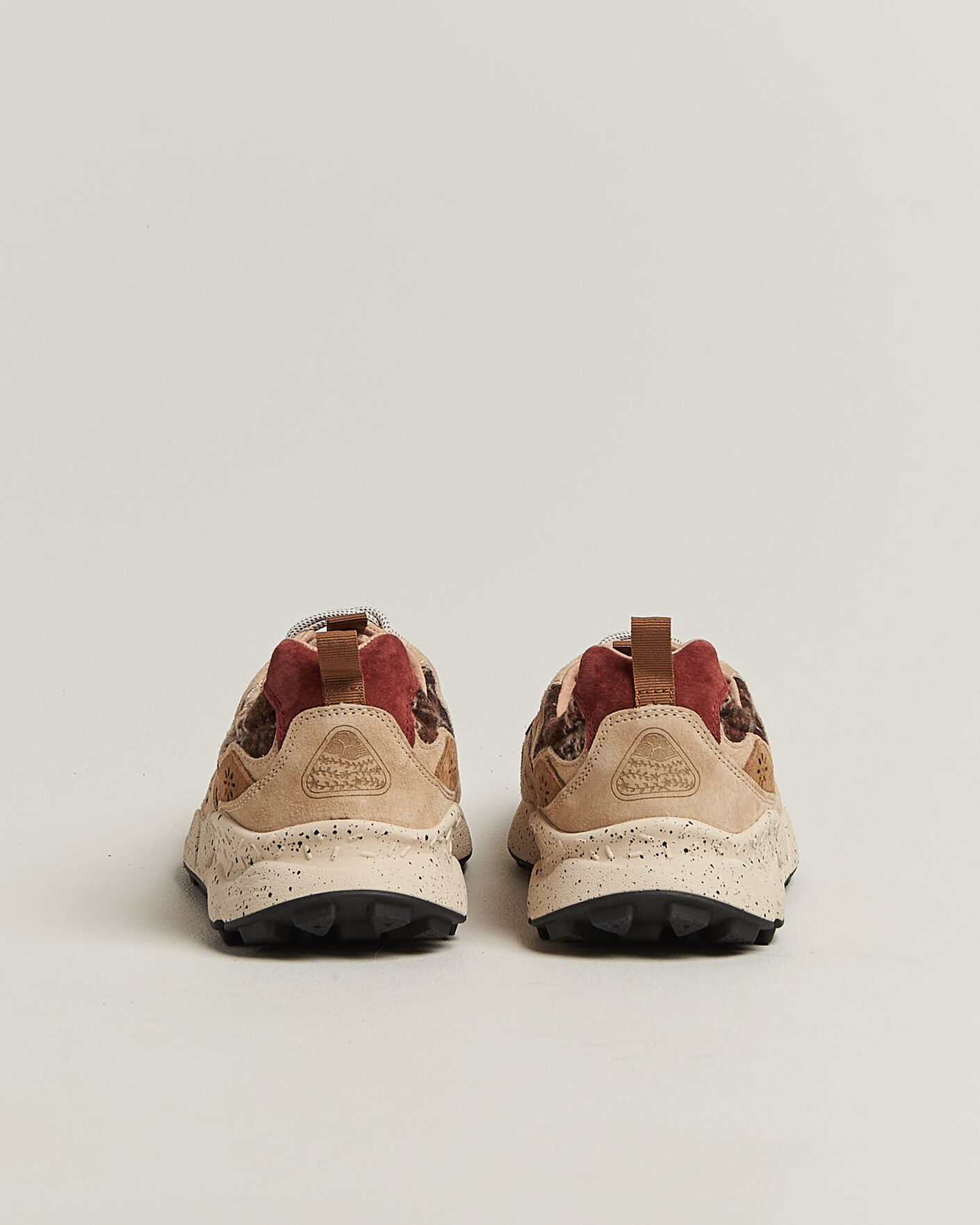 Uomini | Sneakers | Flower Mountain | Yamano 3 Suede/Wool Check Sneaker Brown