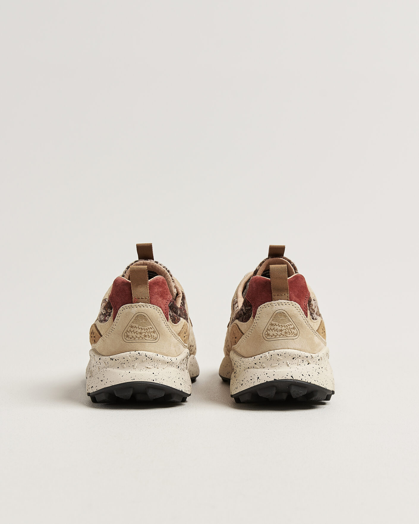 Uomini | Sneakers | Flower Mountain | Yamano 3 Suede/Wool Check Sneaker Brown
