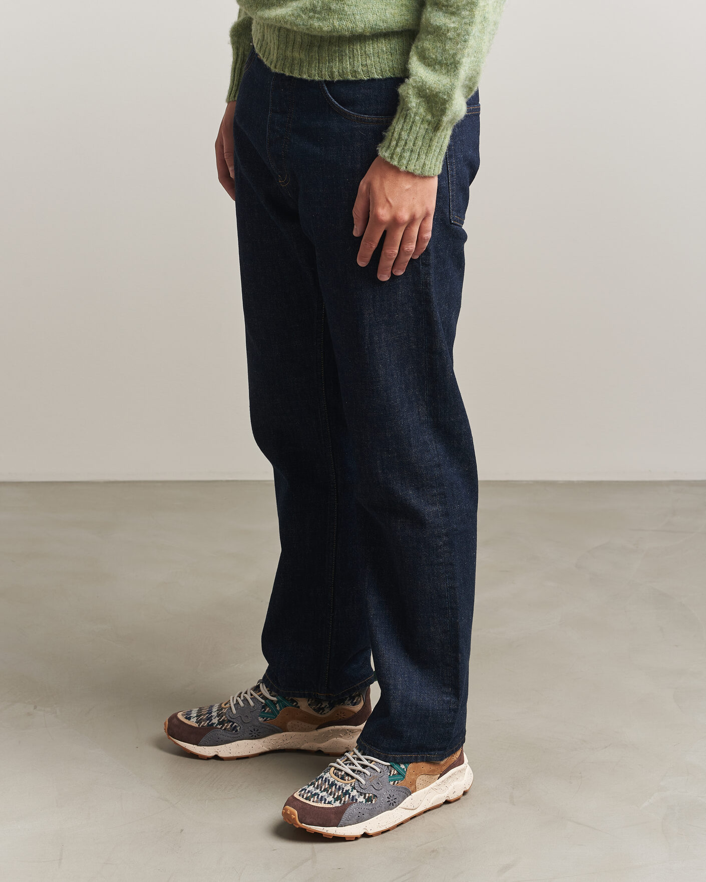 Uomini | Sneakers | Flower Mountain | Yamano 3 Suede/Houndstooth Sneaker Multi