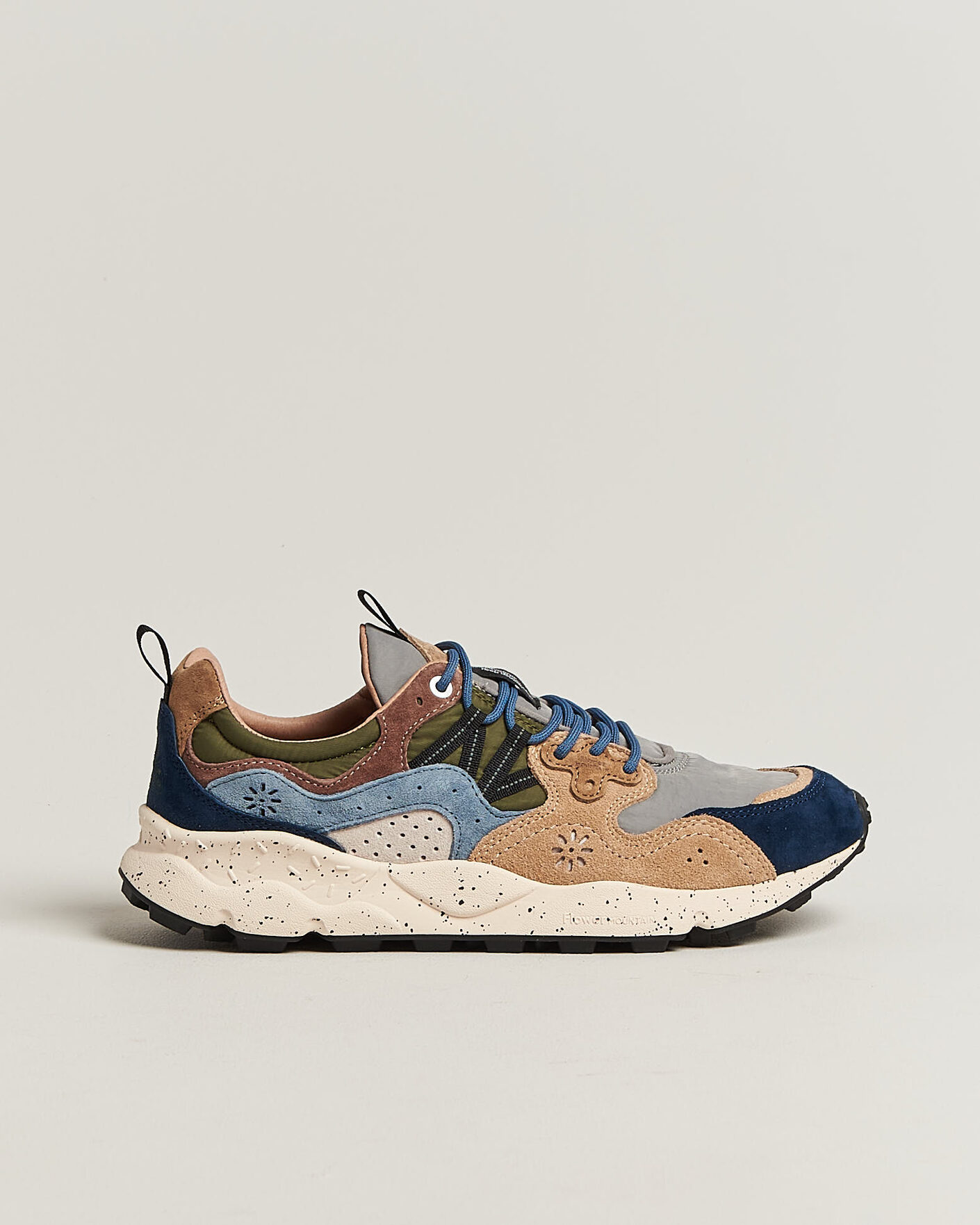 Uomini | Sneakers | Flower Mountain | Yamano 3 Suede/Nylon Sneaker Navy/Light Brown