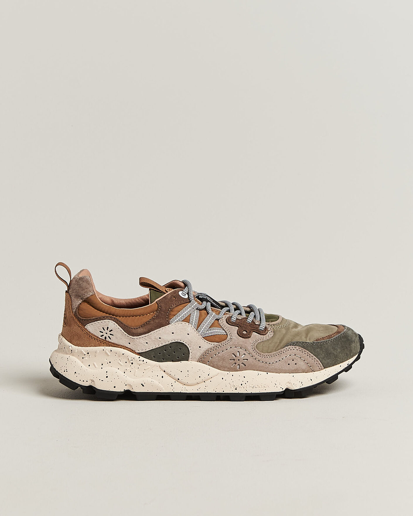 Uomini | Sneakers | Flower Mountain | Yamano 3 Suede/Nylon Sneaker Grey/Onion
