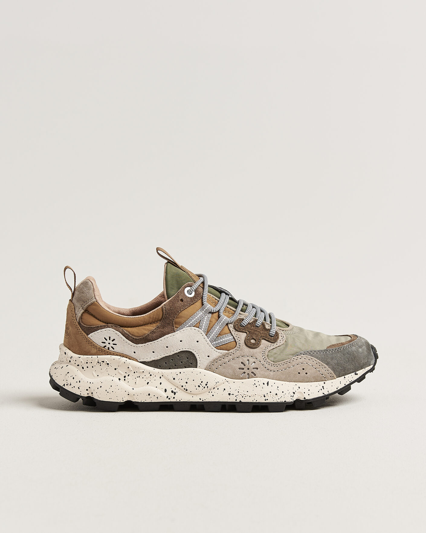 Uomini | Sneakers | Flower Mountain | Yamano 3 Suede/Nylon Sneaker Grey/Onion