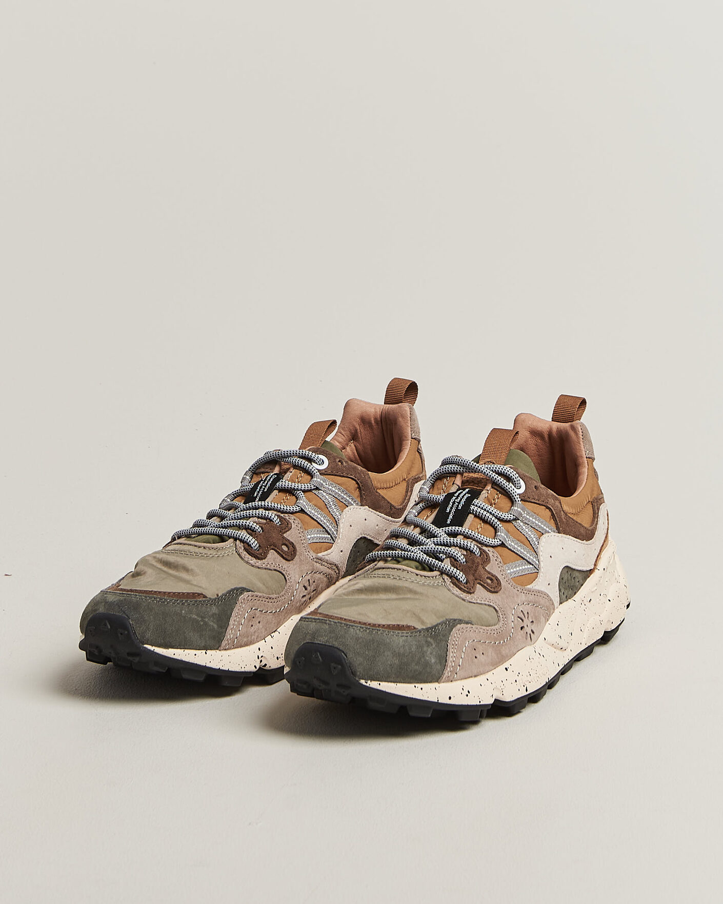 Uomini | Sneakers | Flower Mountain | Yamano 3 Suede/Nylon Sneaker Grey/Onion