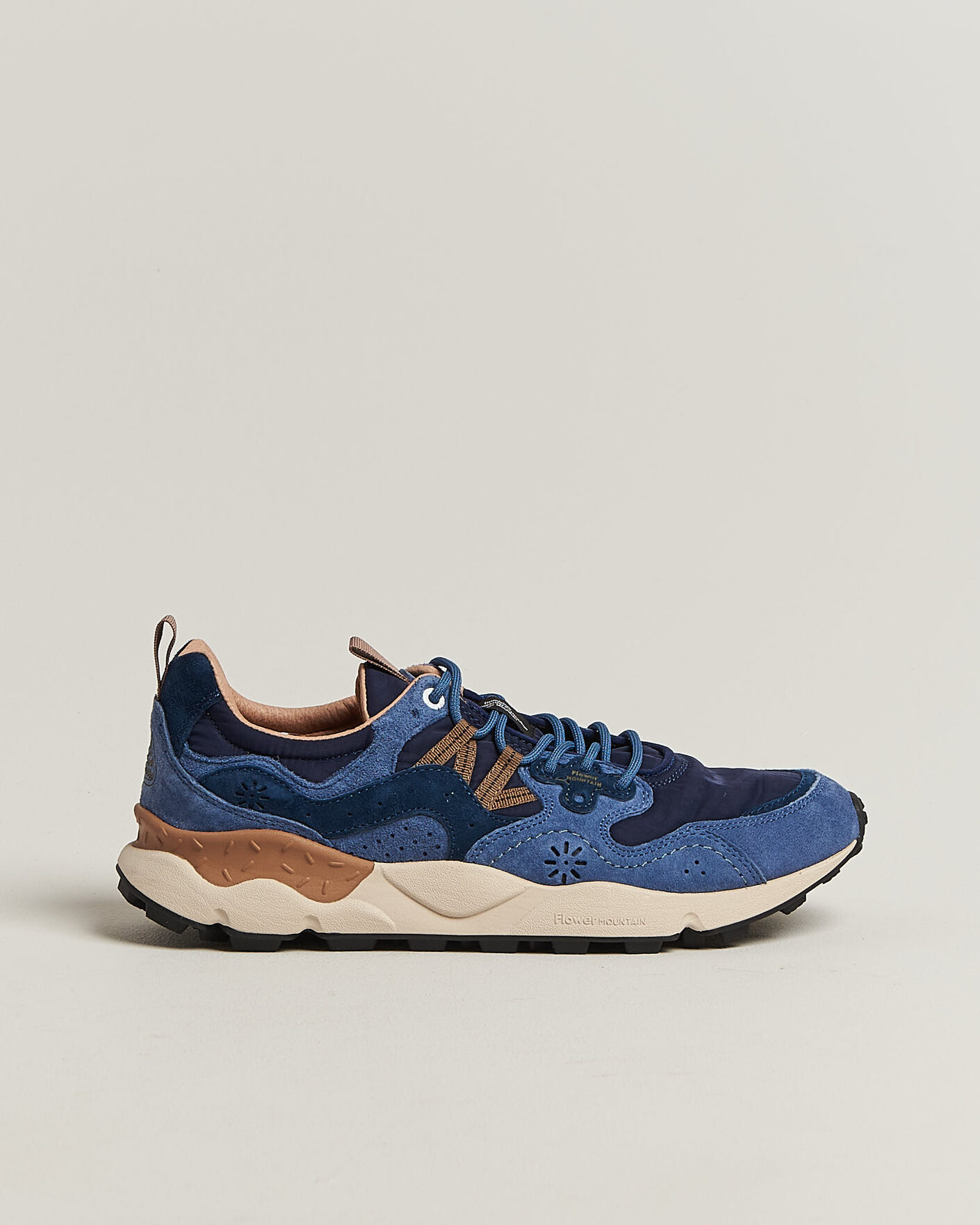 Uomini | Sneakers | Flower Mountain | Yamano 3 Suede/Nylon Sneaker Navy/Blue