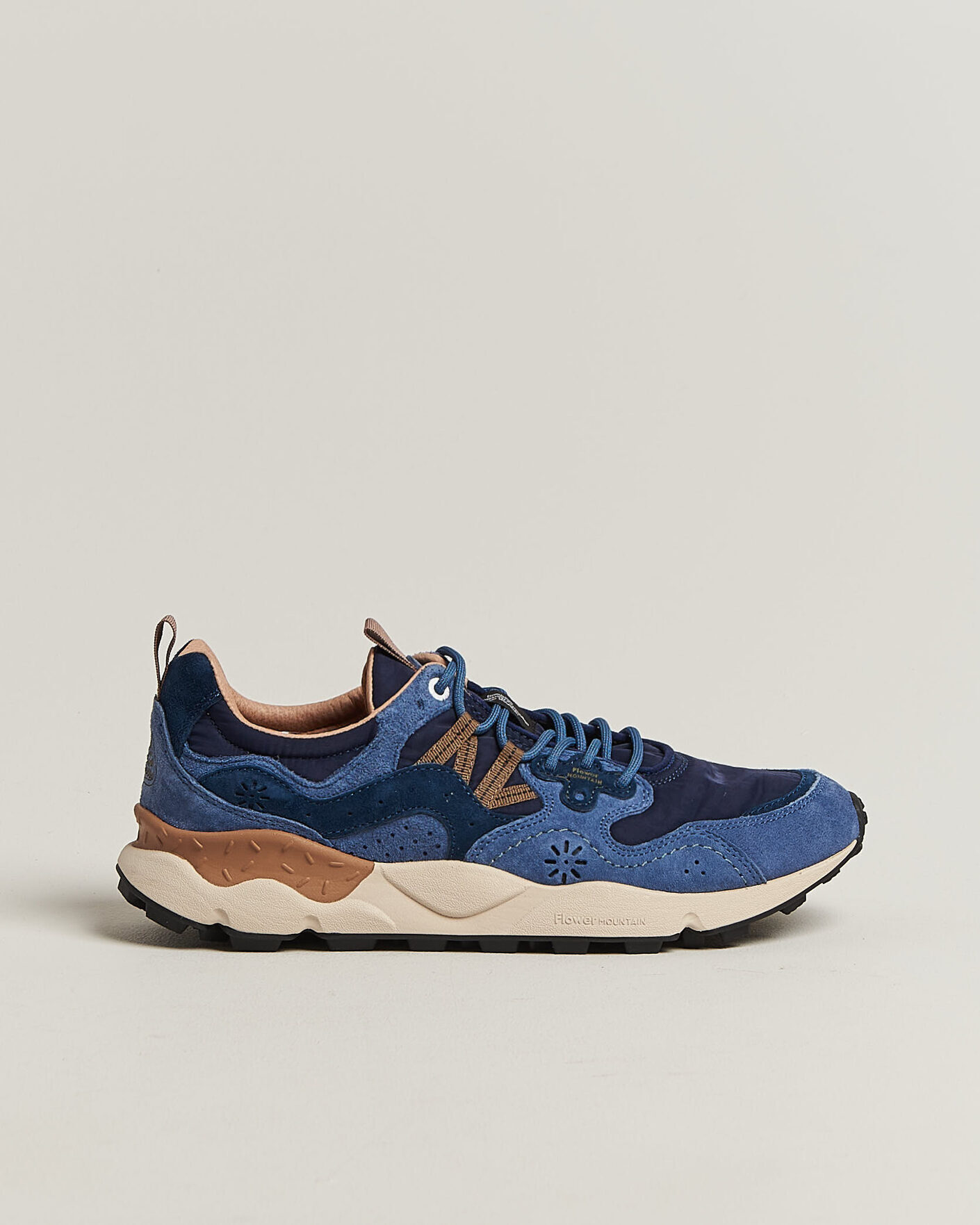 Uomini | Sneakers | Flower Mountain | Yamano 3 Suede/Nylon Sneaker Navy/Blue