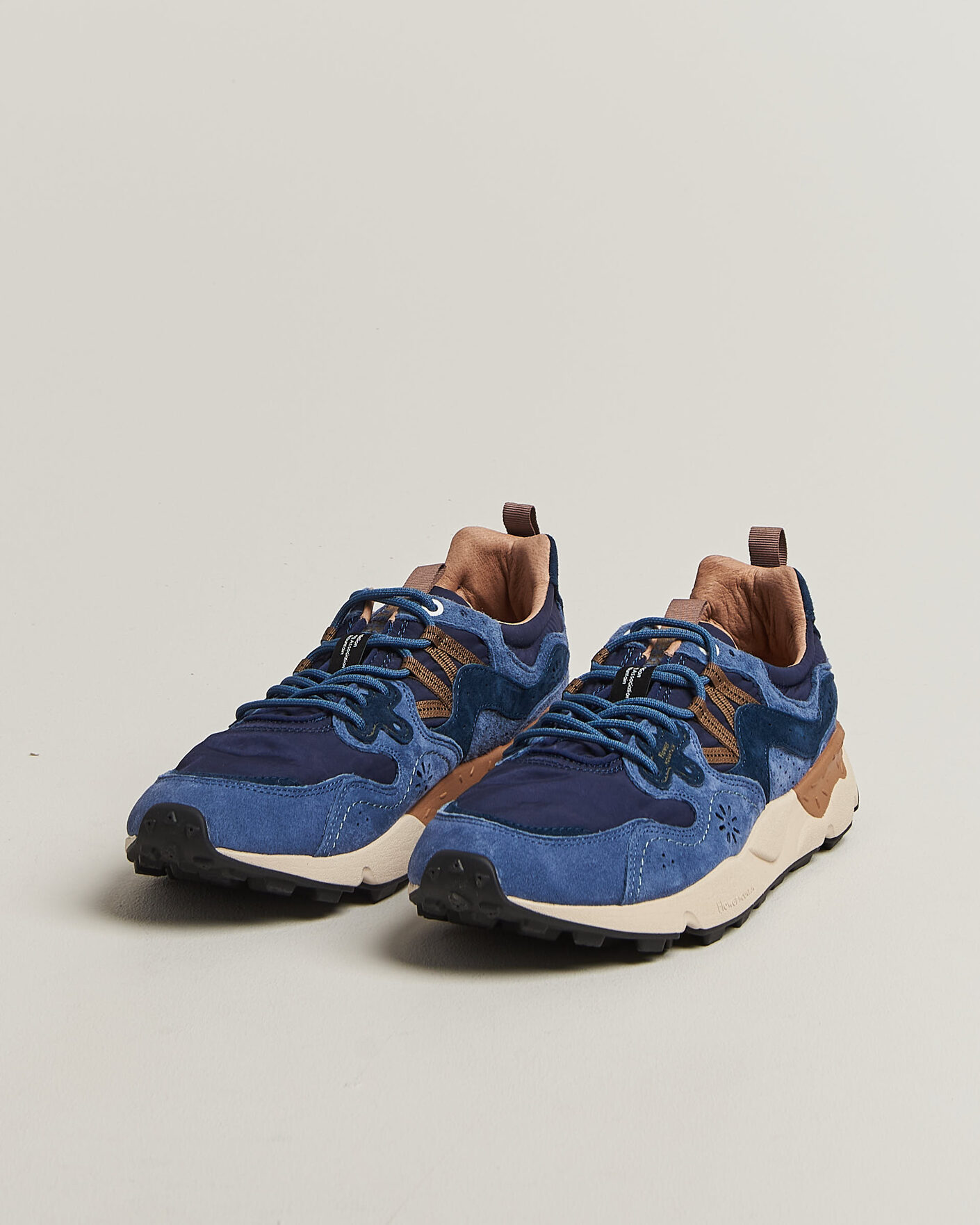 Uomini | Sneakers | Flower Mountain | Yamano 3 Suede/Nylon Sneaker Navy/Blue