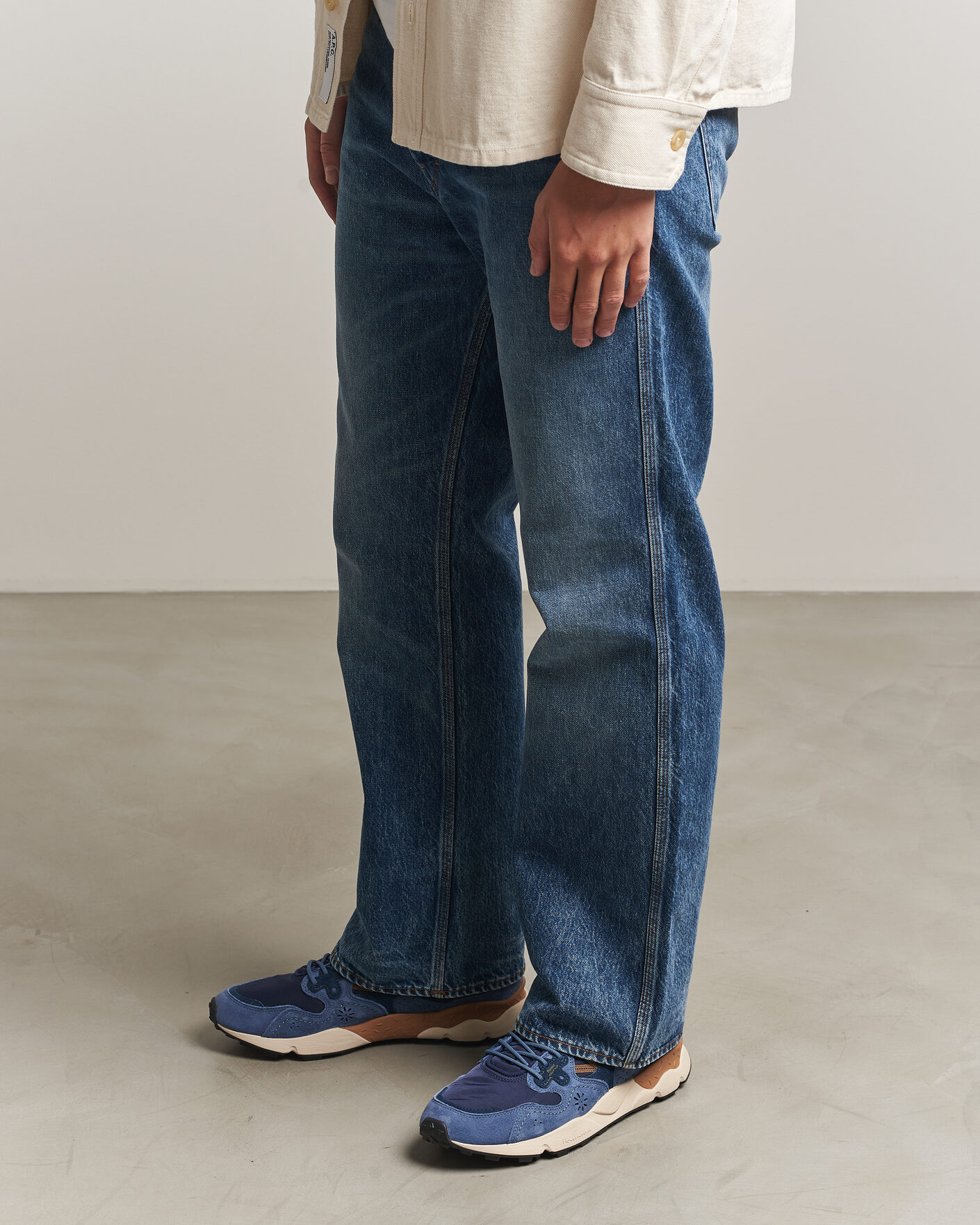 Uomini | Sneakers | Flower Mountain | Yamano 3 Suede/Nylon Sneaker Navy/Blue