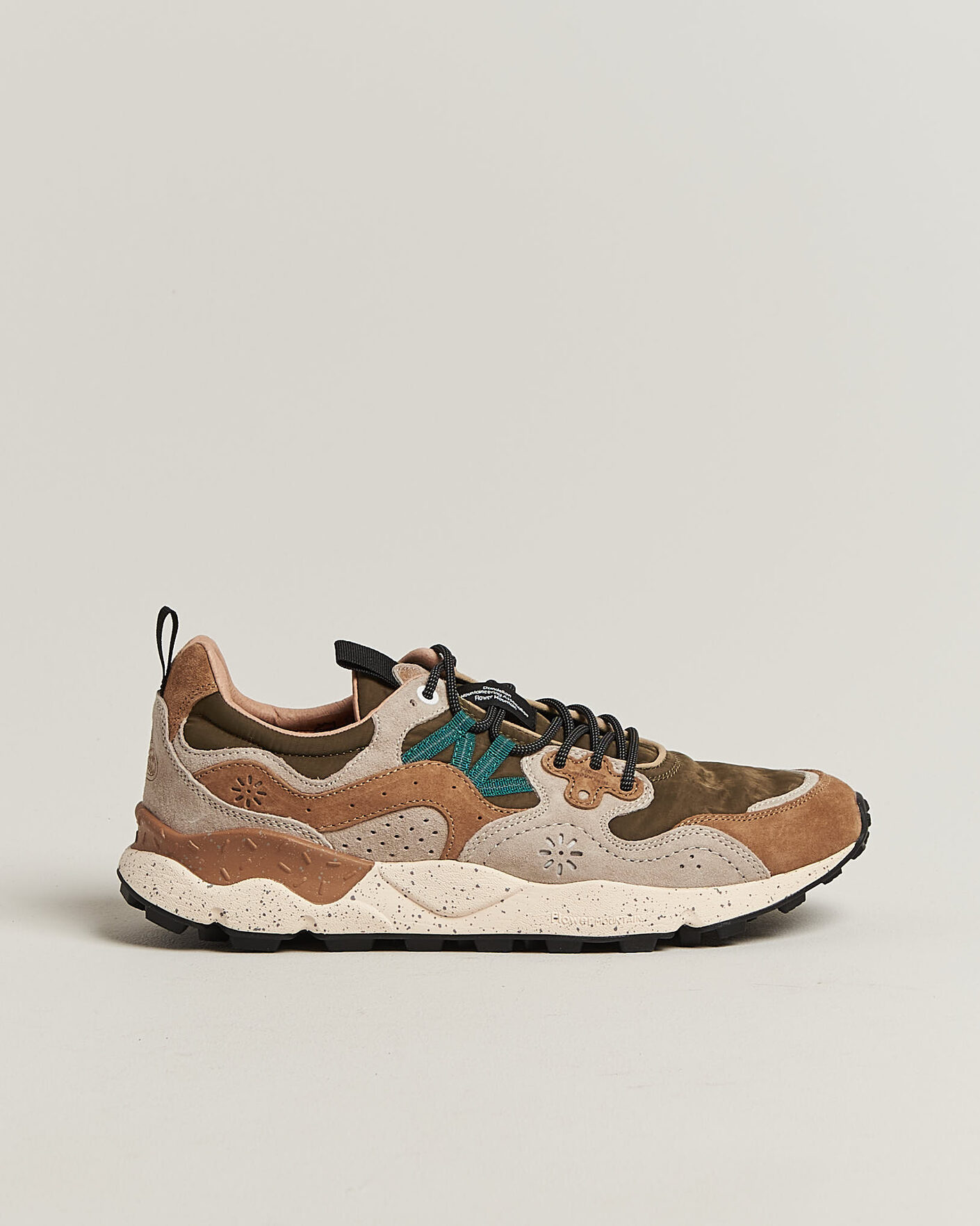 Uomini | Sneakers | Flower Mountain | Yamano 3 Suede/Nylon Sneaker Cream/Brown