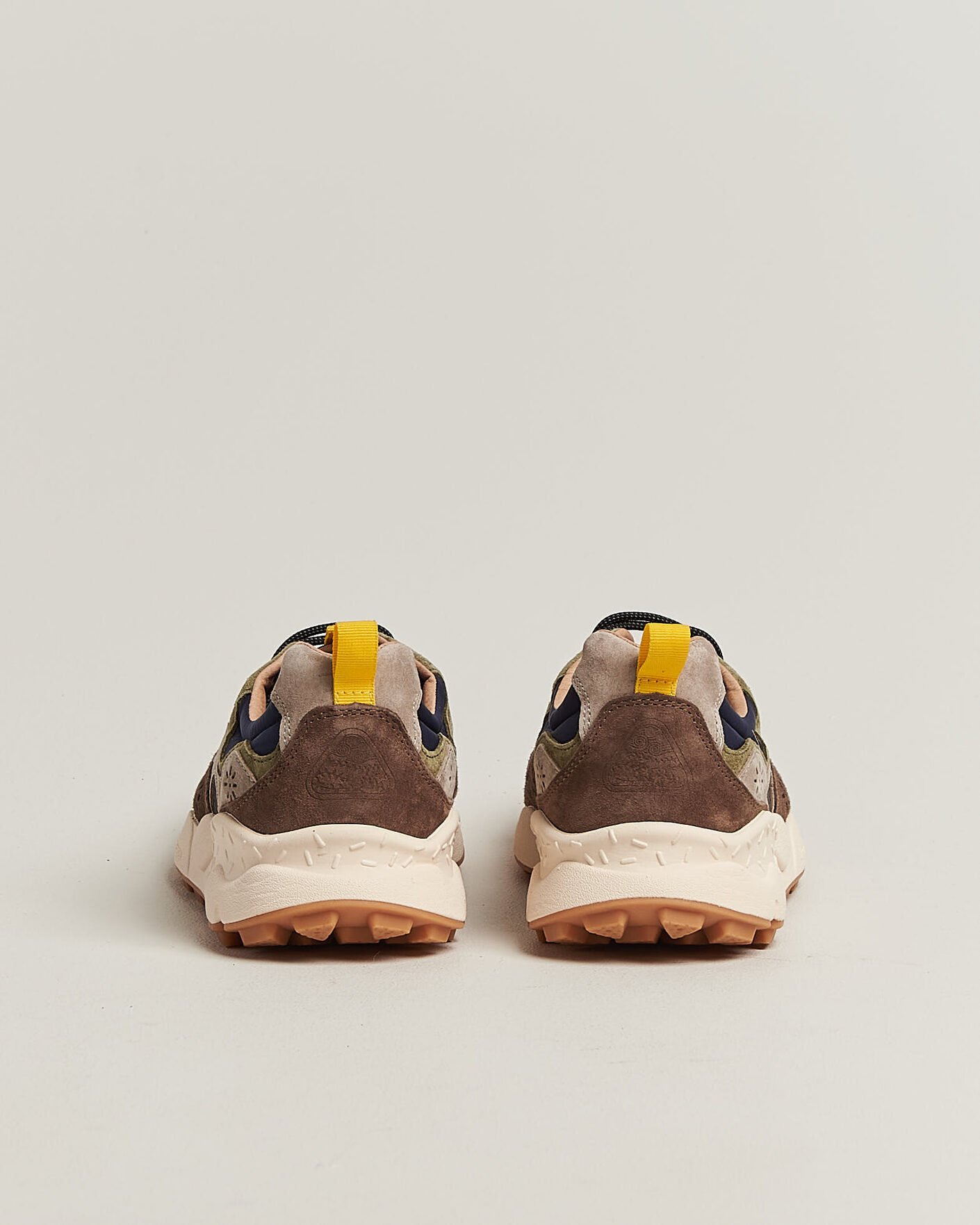Uomini | Sneakers | Flower Mountain | Yamano 3 Suede/Nylon Sneaker Dark Grey/Brown