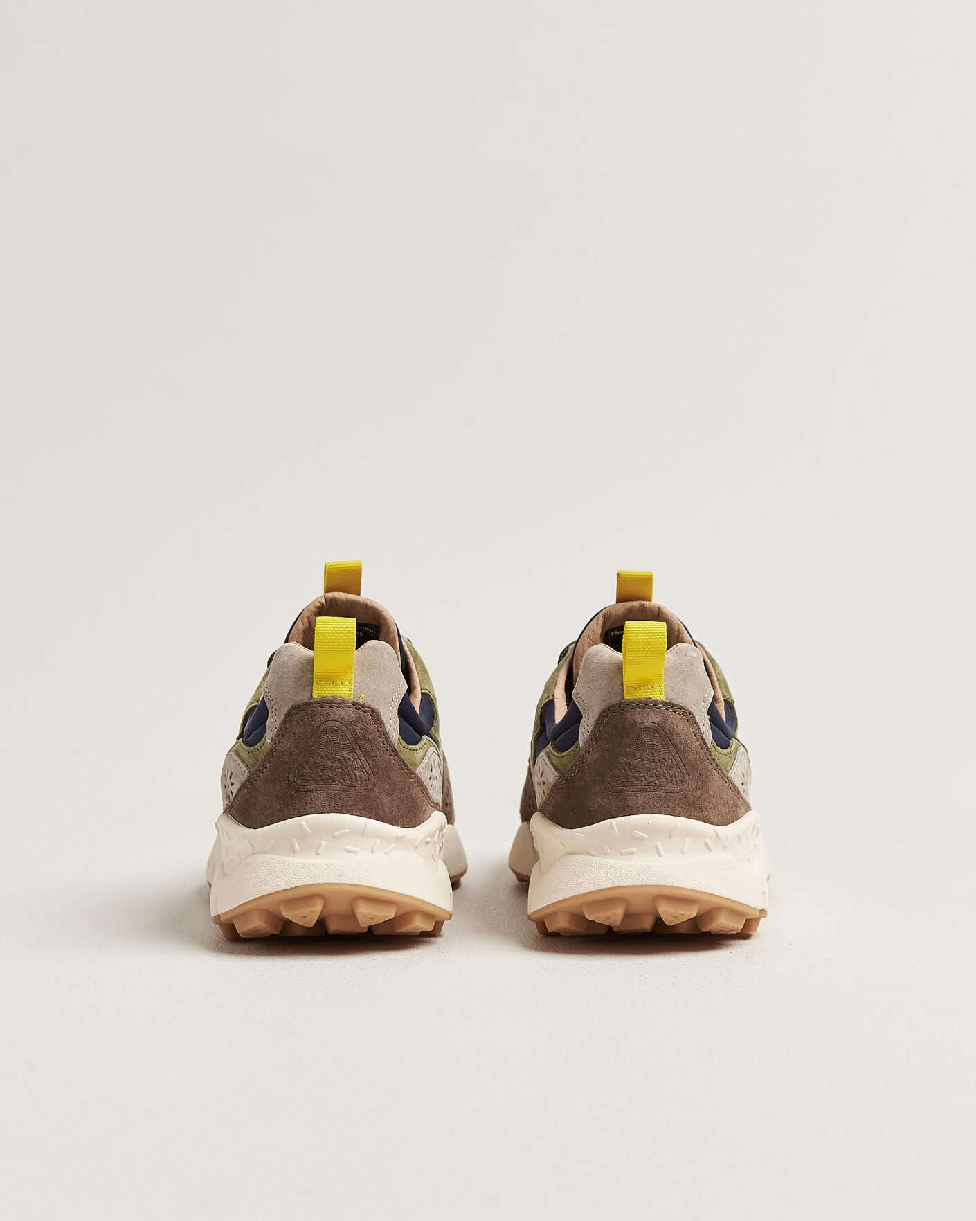 Uomini | Sneakers | Flower Mountain | Yamano 3 Suede/Nylon Sneaker Dark Grey/Brown