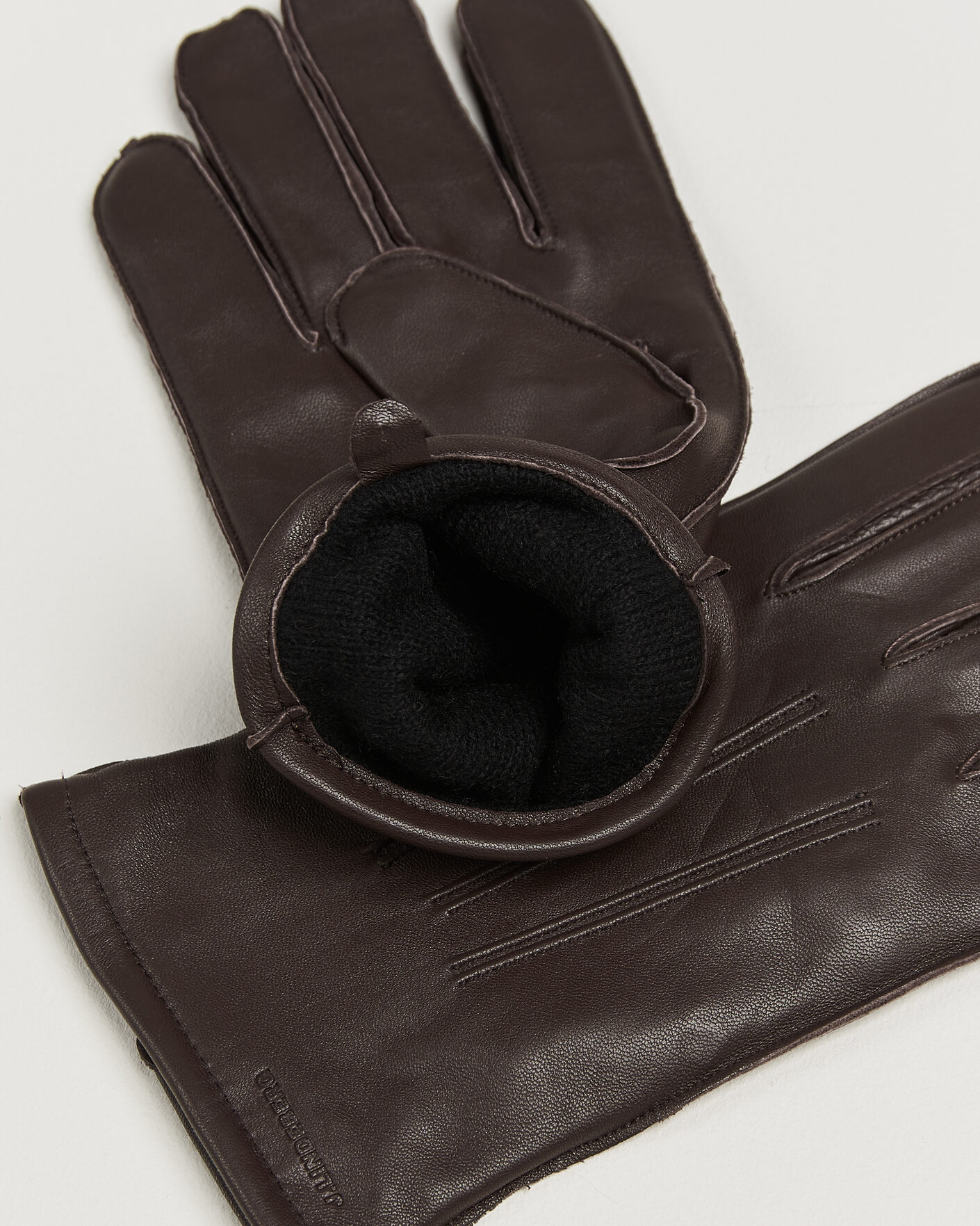 Uomini | Guanti | J.Lindeberg | Milo Leather Glove Seal Brown