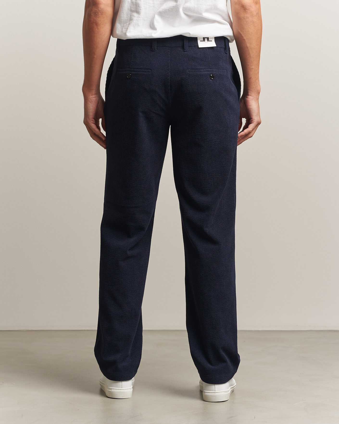 Uomini | Pantaloni | J.Lindeberg | Logan Drape Cord Pants JL Navy