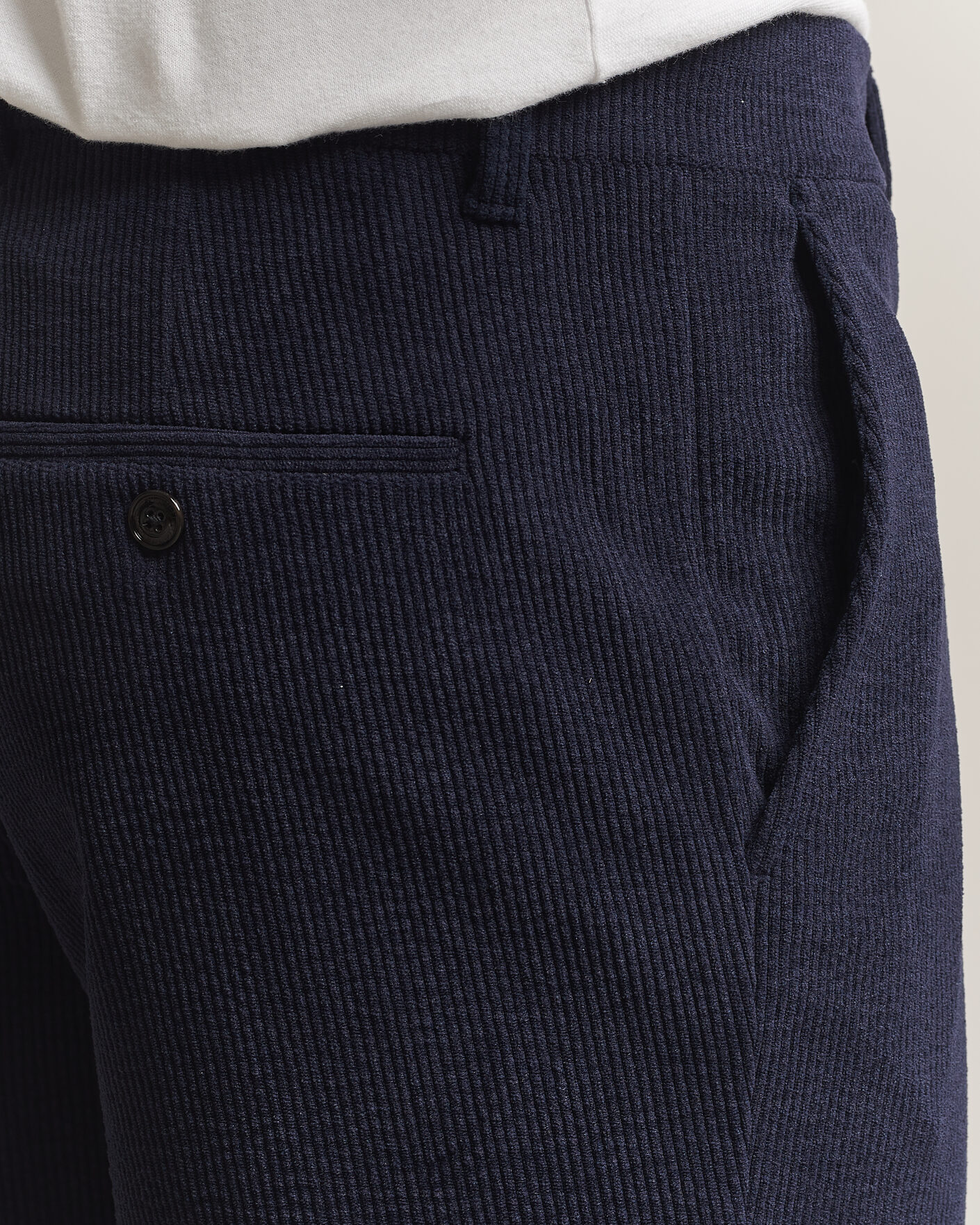 Uomini | Pantaloni | J.Lindeberg | Logan Drape Cord Pants JL Navy