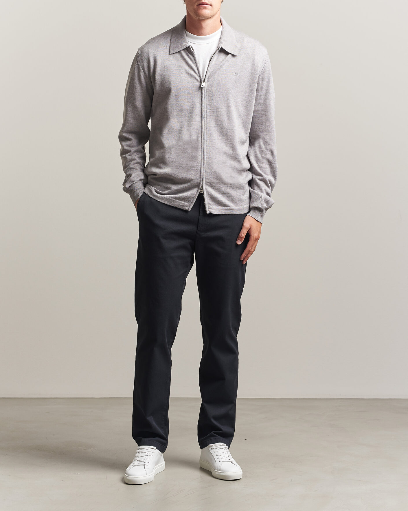 Uomini | Pantaloni | J.Lindeberg | Chaze Cotton Stretch Pants Black