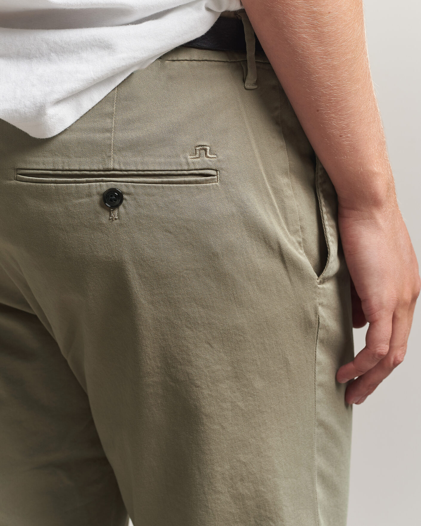 Uomini | Pantaloni | J.Lindeberg | Chaze Cotton Stretch Pants Brindle
