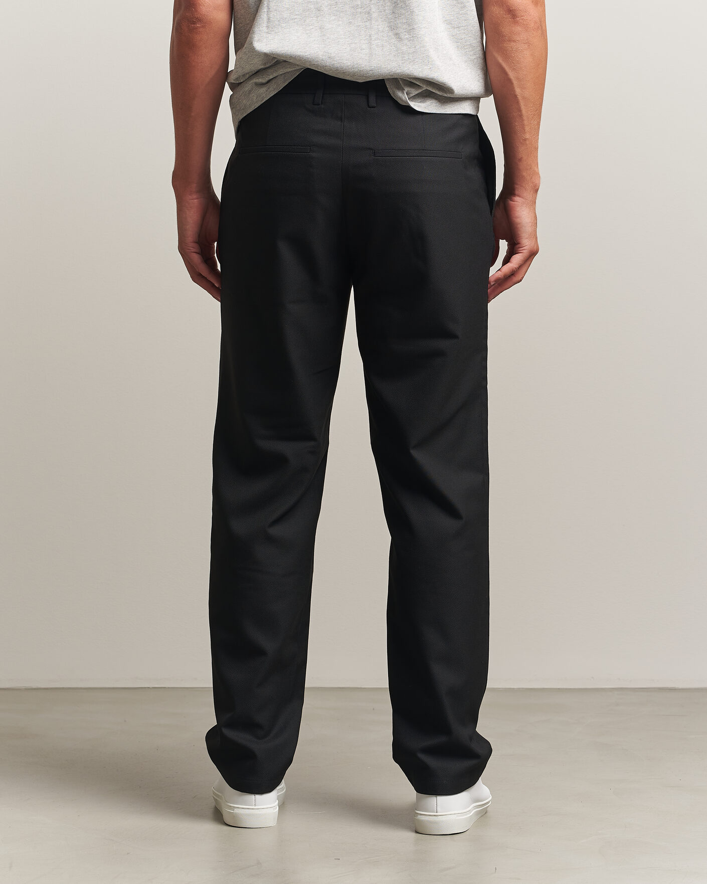 Uomini | Pantaloni | J.Lindeberg | Logan Brushed Twill Pants Black