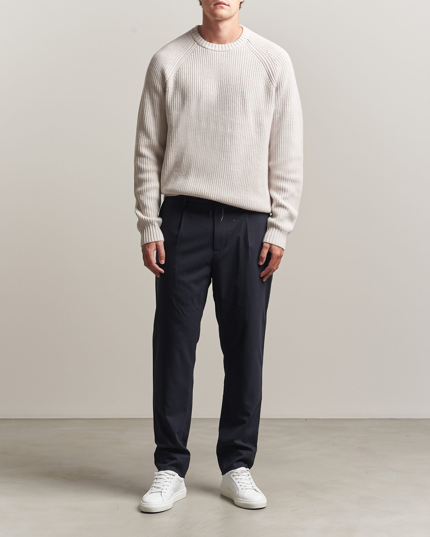 Uomini | Pantaloni | J.Lindeberg | Harris Stretch Wool Pants JL Navy