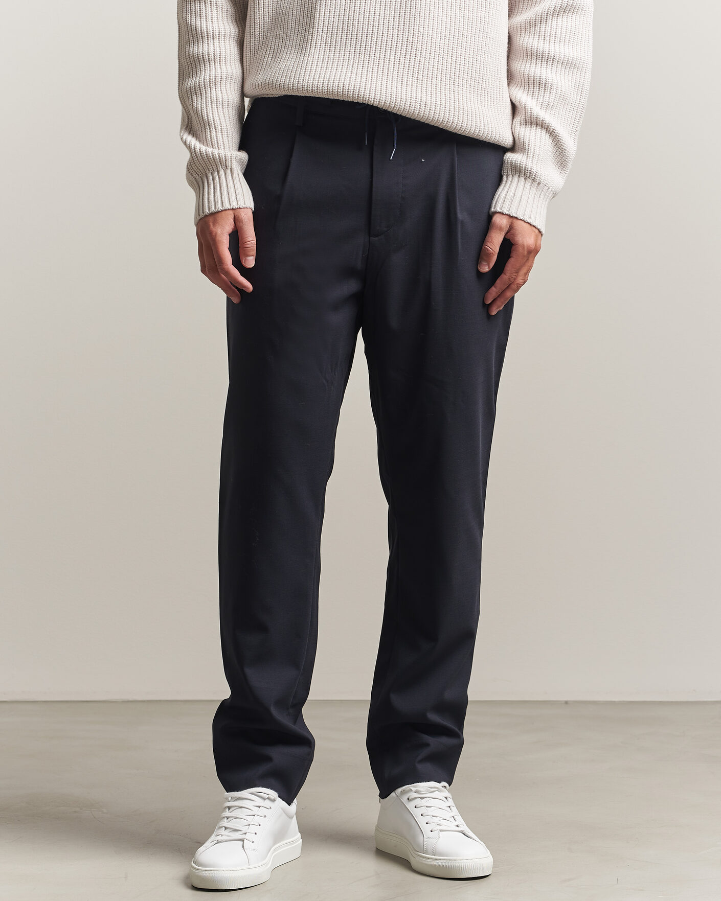 Uomini | Pantaloni | J.Lindeberg | Harris Stretch Wool Pants JL Navy