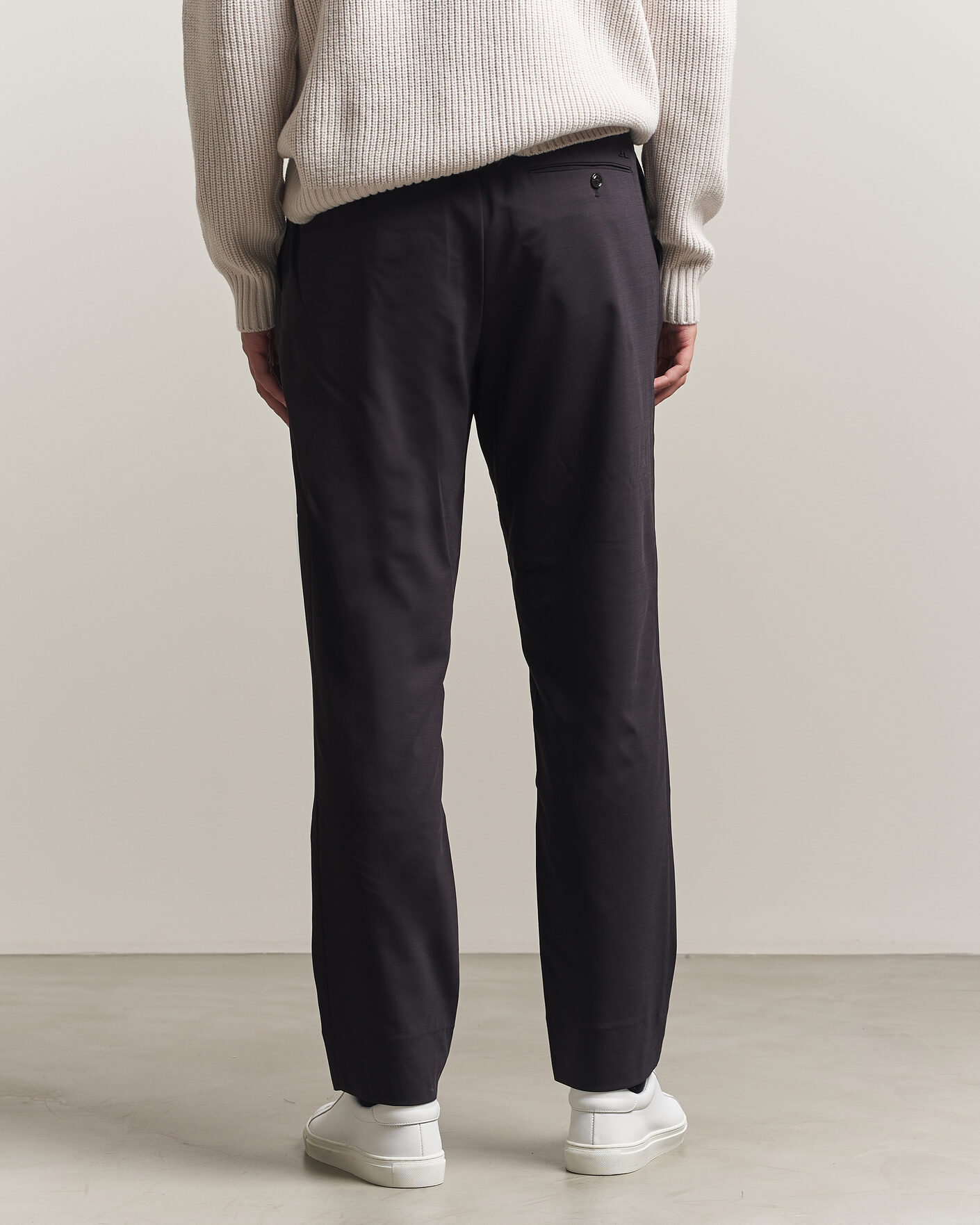 Uomini | Pantaloni | J.Lindeberg | Harris Stretch Wool Pants Black